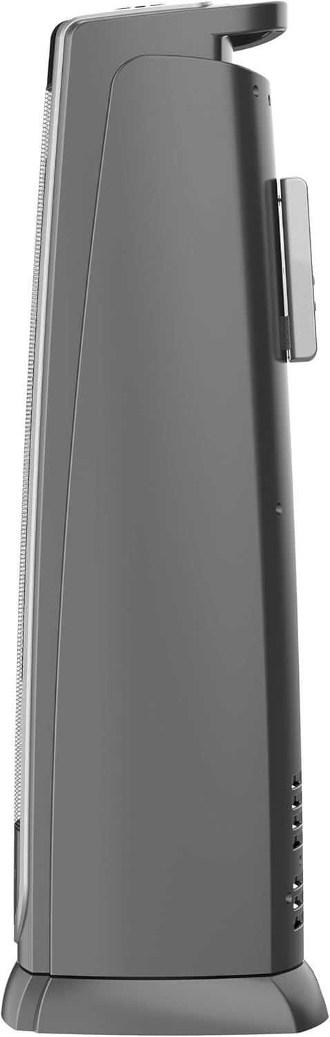 Lasko Oscillating Digital Ceramic Tower Heater for Large Rooms, with Adjustable Thermostat, Timer and Remote Control, 29 Inches, 1500W, Black, 5586