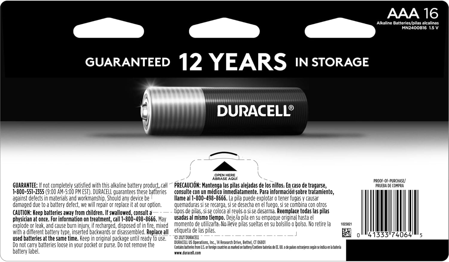 Duracell Coppertop AAA Batteries with Power Boost Ingredients, 24 Count Pack Triple A Battery with Long-Lasting Power, Alkaline AAA Battery for Household and Office Devices
