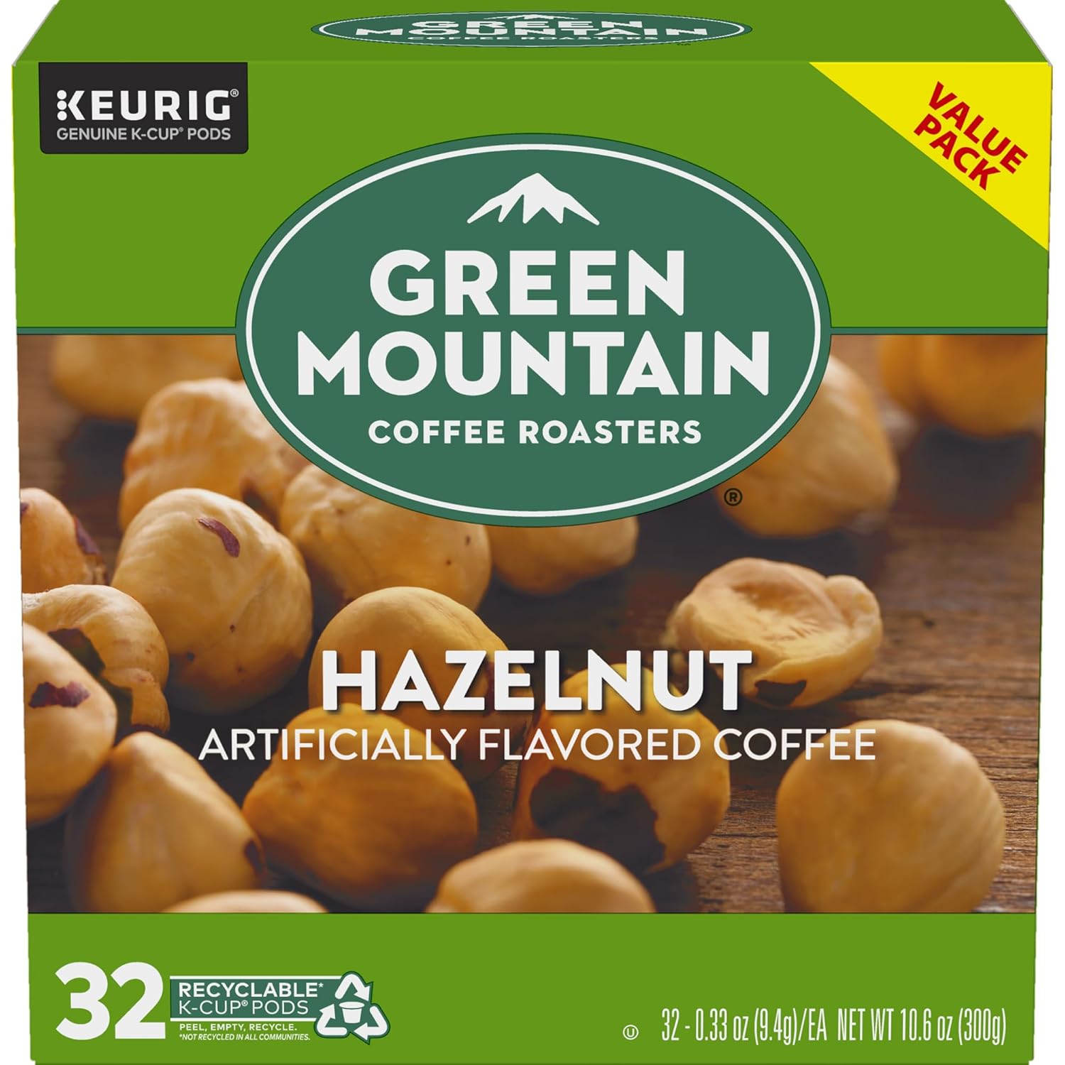 Green Mountain Coffee Roasters Caramel Vanilla Cream Keurig Single-Serve K-Cup pods, Light Roast Coffee, 72 Count (6 Packs of 12)