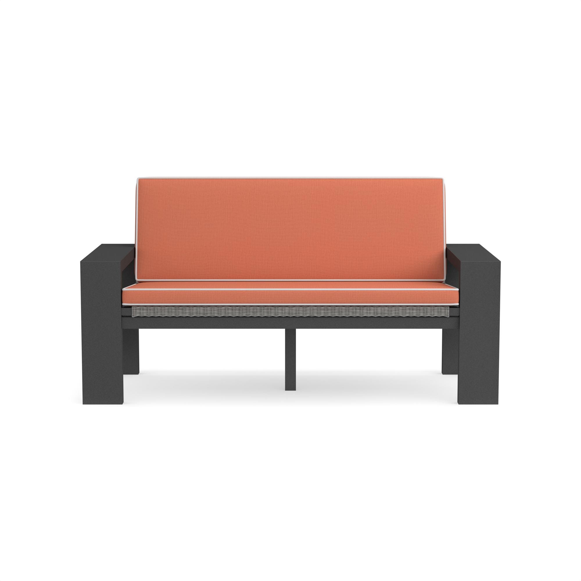 Larnaca Outdoor Metal All-Weather-Weave Loveseat Cushion