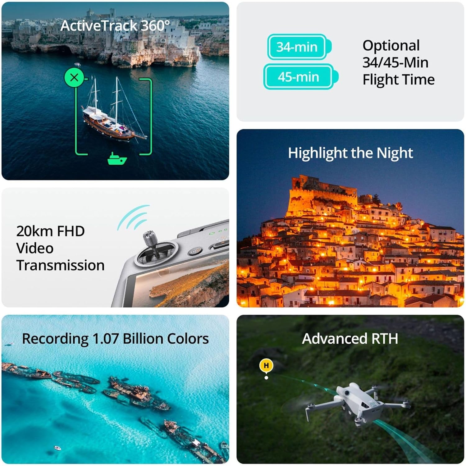 DJI Mini 4 Pro Fly More Combo Plus with DJI RC 2, Drones with Camera for Adults 4K, 3 Intelligent Flight Battery Plus for up to 135 Mins Flight Time, Smart Return to Home, Drone for Beginners