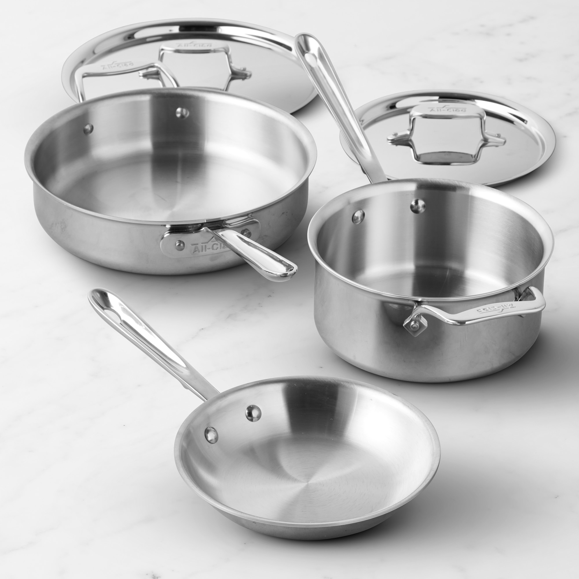 All-Clad D5® Stainless-Steel 5-Piece Cookware Set