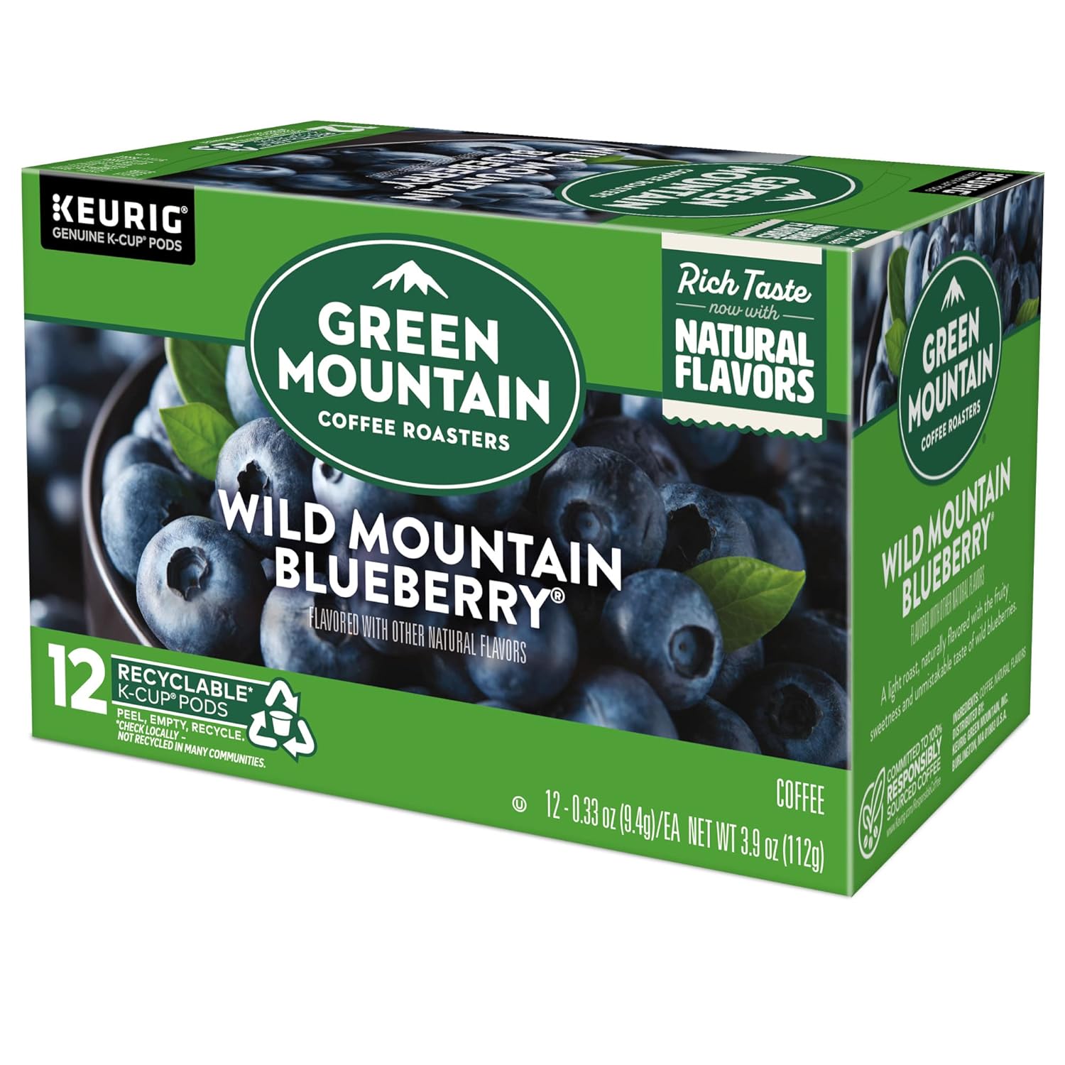 Green Mountain Coffee Roasters Caramel Vanilla Cream Keurig Single-Serve K-Cup pods, Light Roast Coffee, 72 Count (6 Packs of 12)