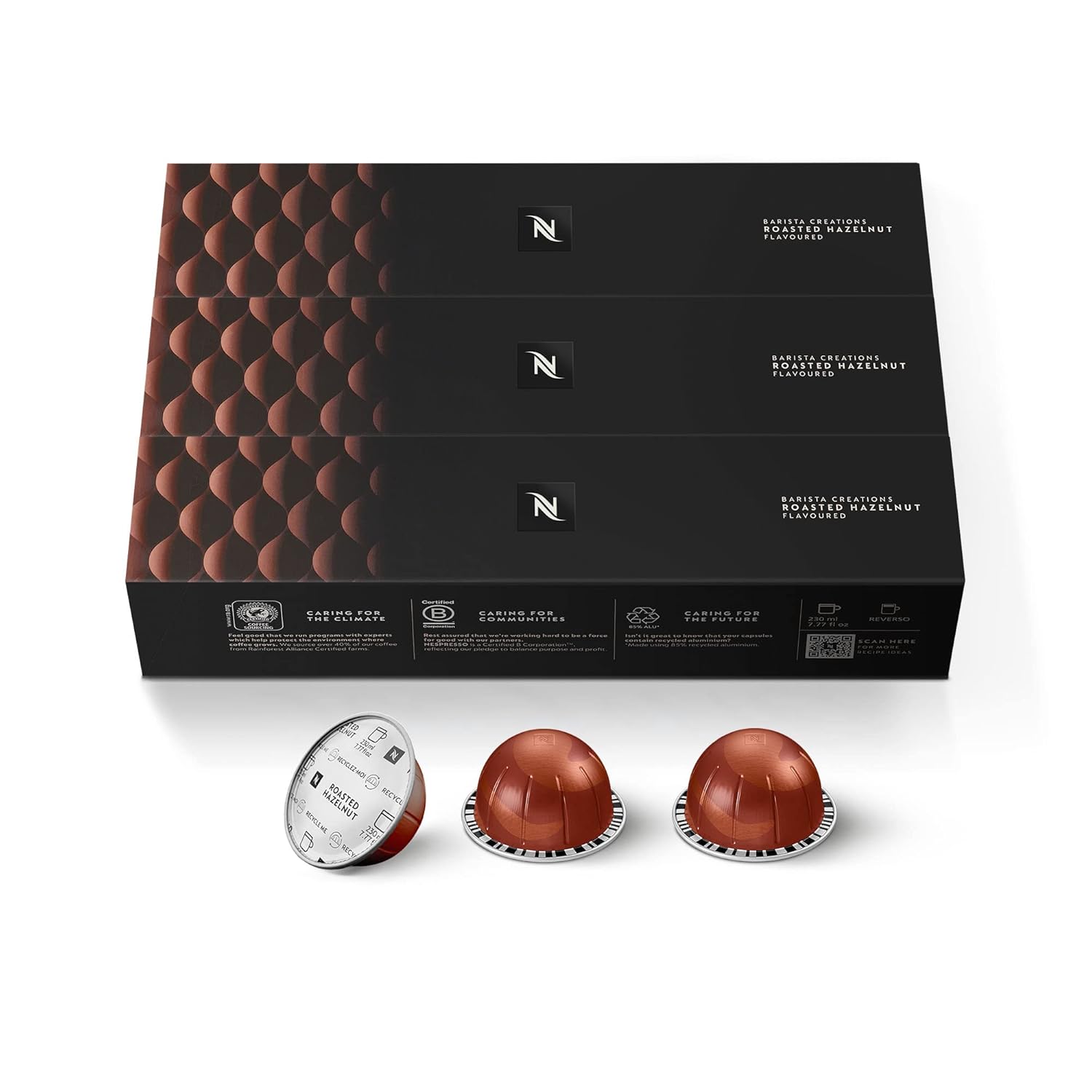 Nespresso Capsules Vertuo, Barista Flavored Pack, Medium Roast Coffee, 30 Count Coffee Pods, Brews 7.8oz.