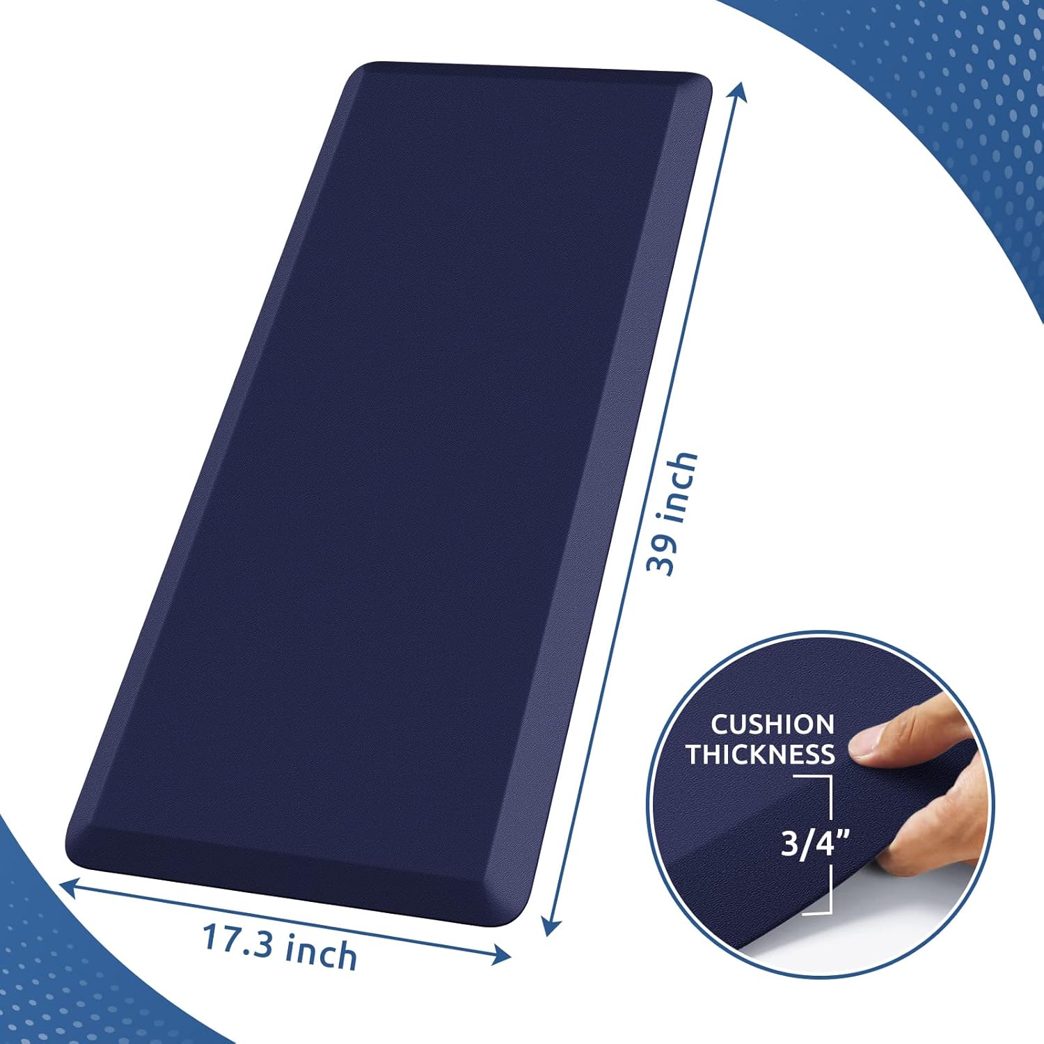 KitchenClouds Kitchen Mat Cushioned Anti Fatigue Rug 17.3