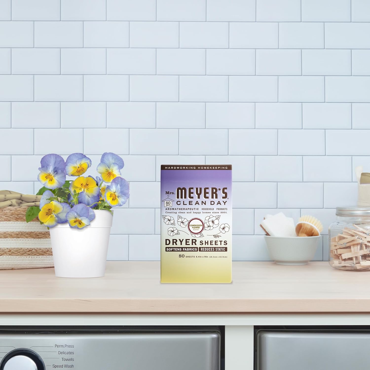 MRS. MEYER'S CLEAN DAY Dryer Sheets, Lavender, 80 ct