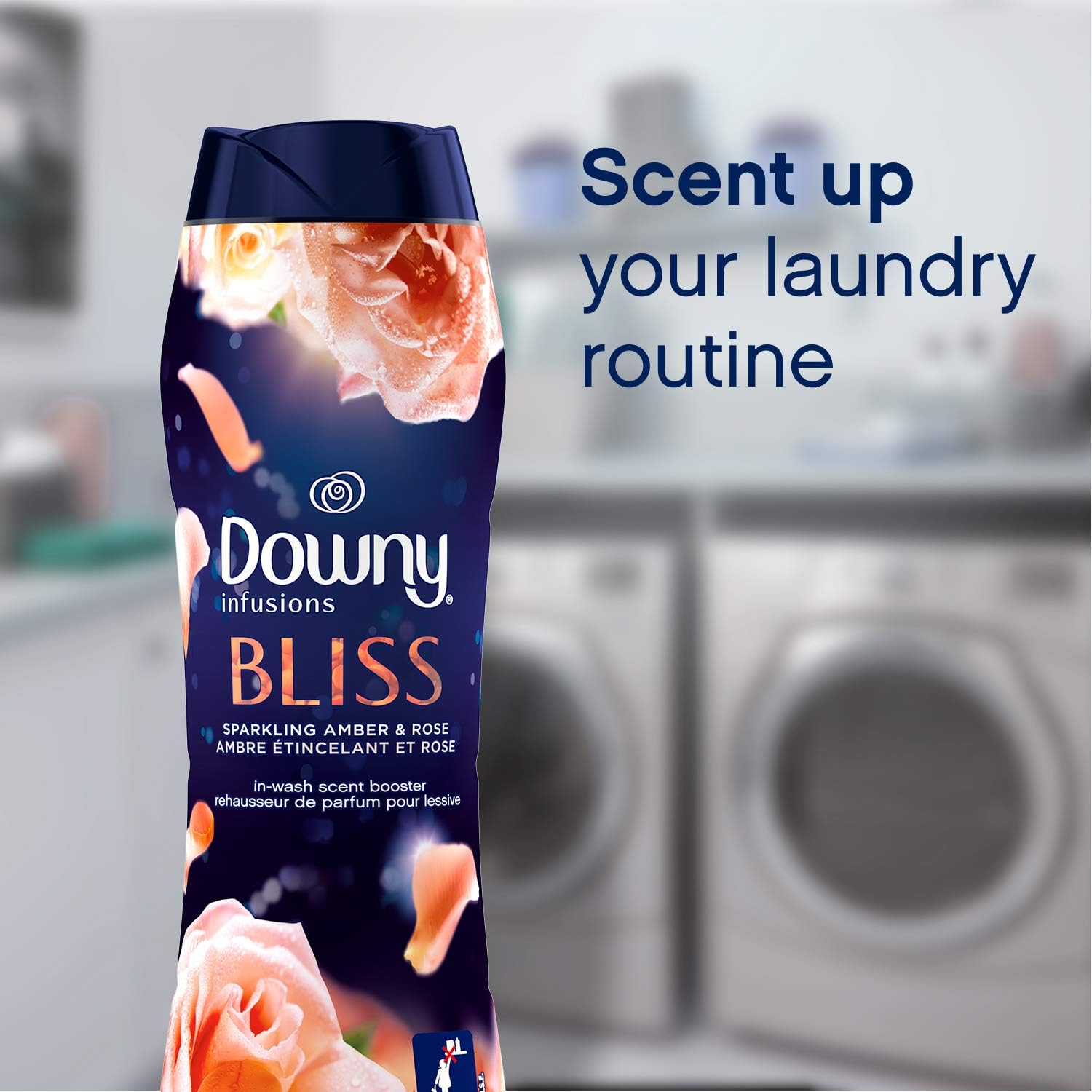 Downy Infusions In Wash Scent Booster Beads, CALM, Soothing Lavender and Vanilla Bean Scent, 24 oz Laundry Beads
