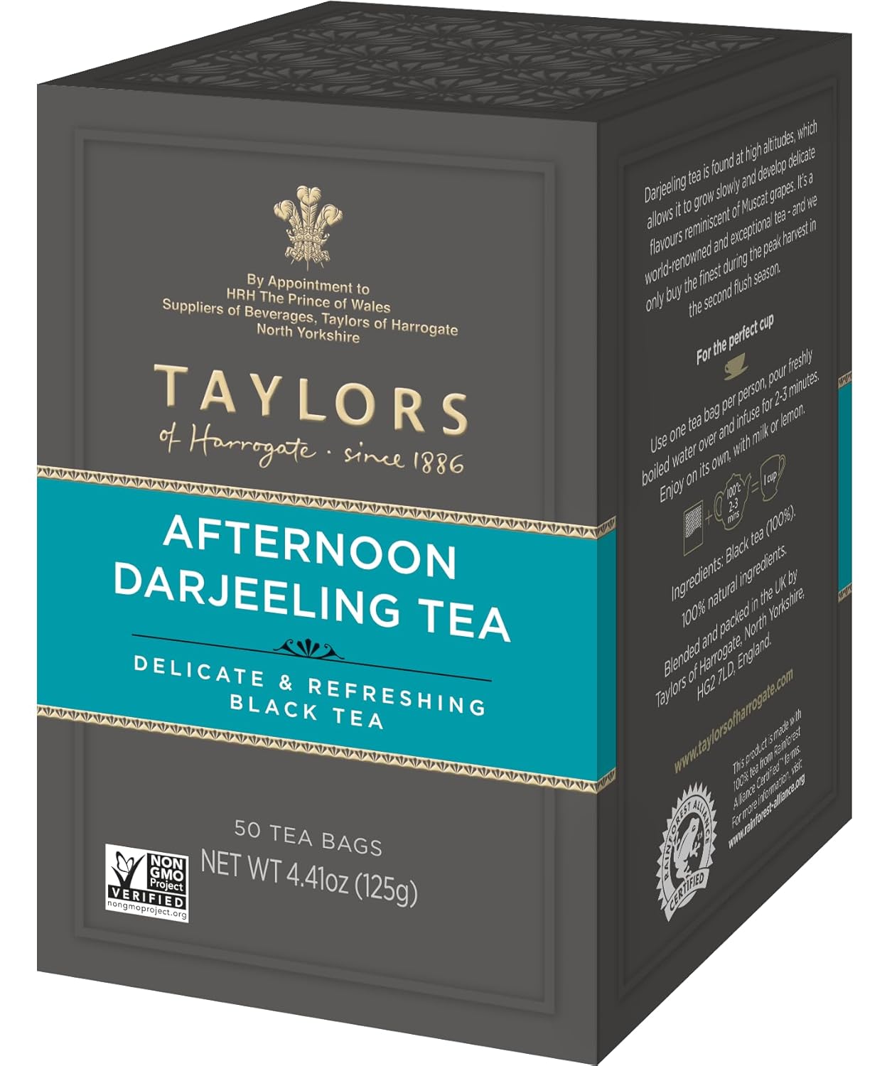 Taylors of Harrogate Organic Peppermint Herbal Tea, 50 Count