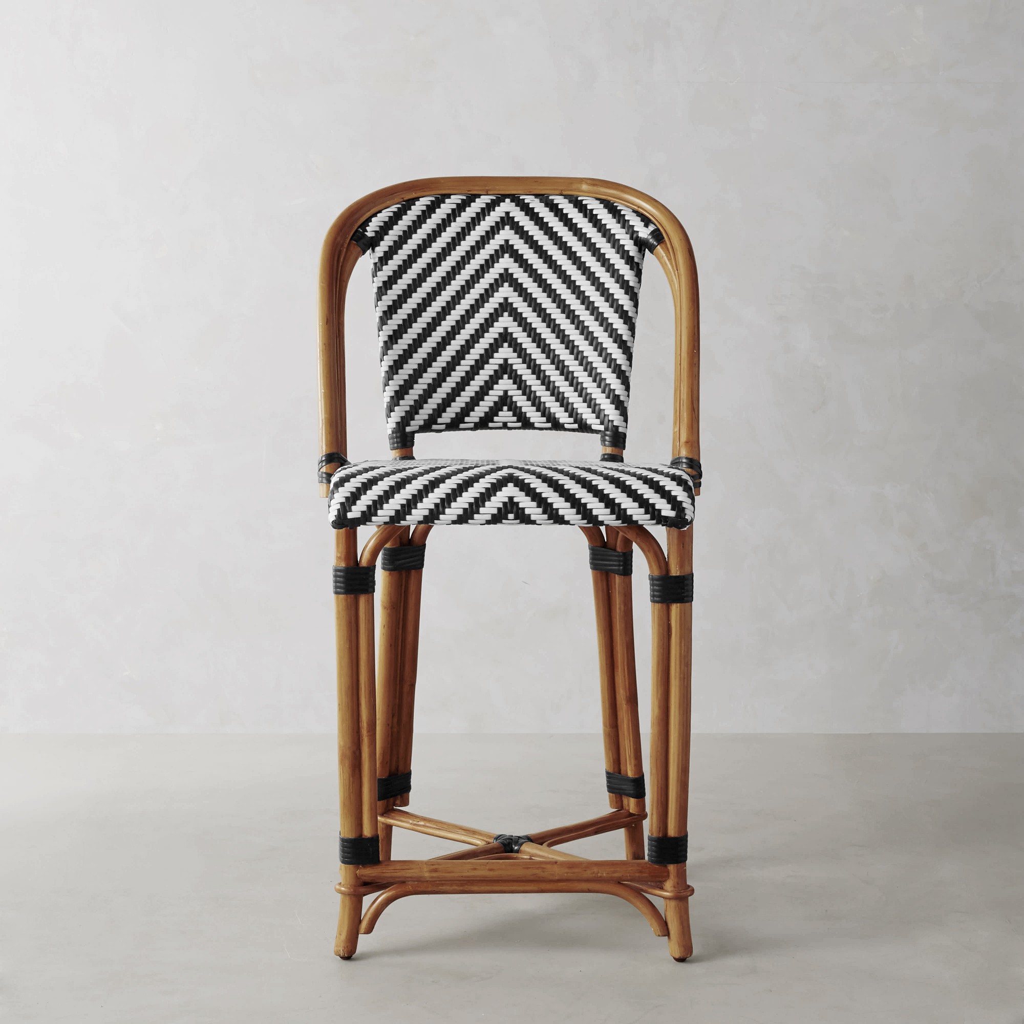 Parisian Bistro Woven Counter Stool