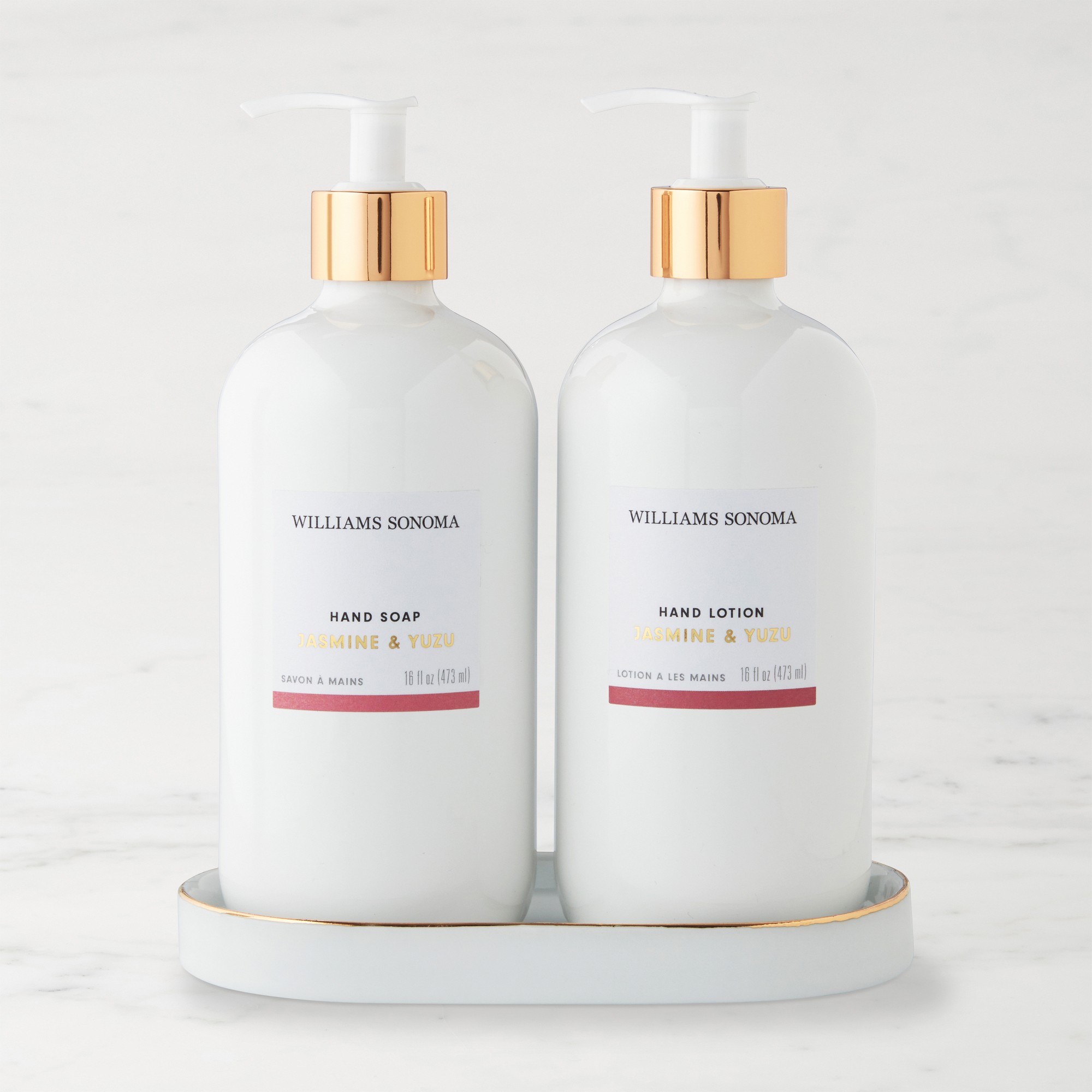 Home Fragrance Hand Soap & Lotion 3-Piece Set, Jasmine & Yuzu