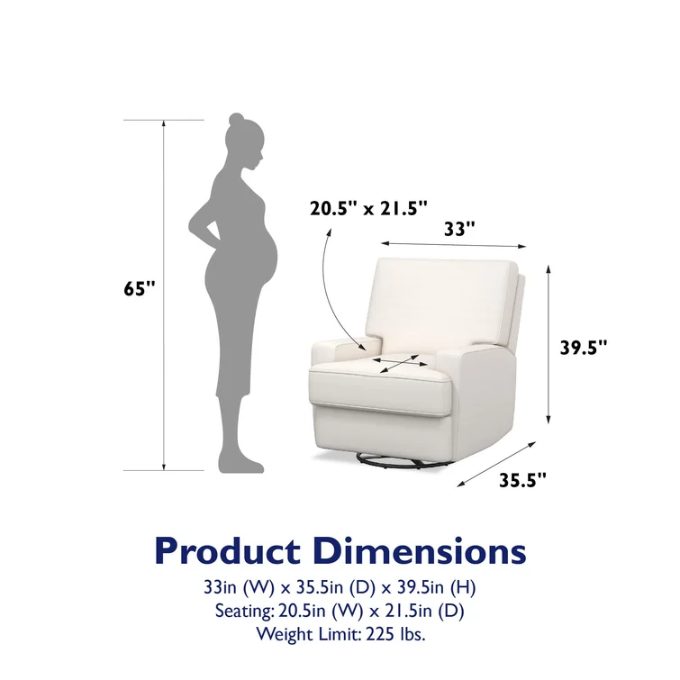 Abingdon Upholstered Swivel Reclining Glider