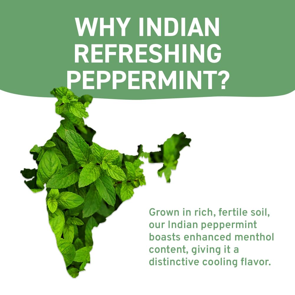 HANDPICK, Peppermint Tea, Eco-Conscious Tea Bags - 100 Count | Caffeine Free, Non-GMO | Minty, Fresh & Cool flavor | Direct From Source