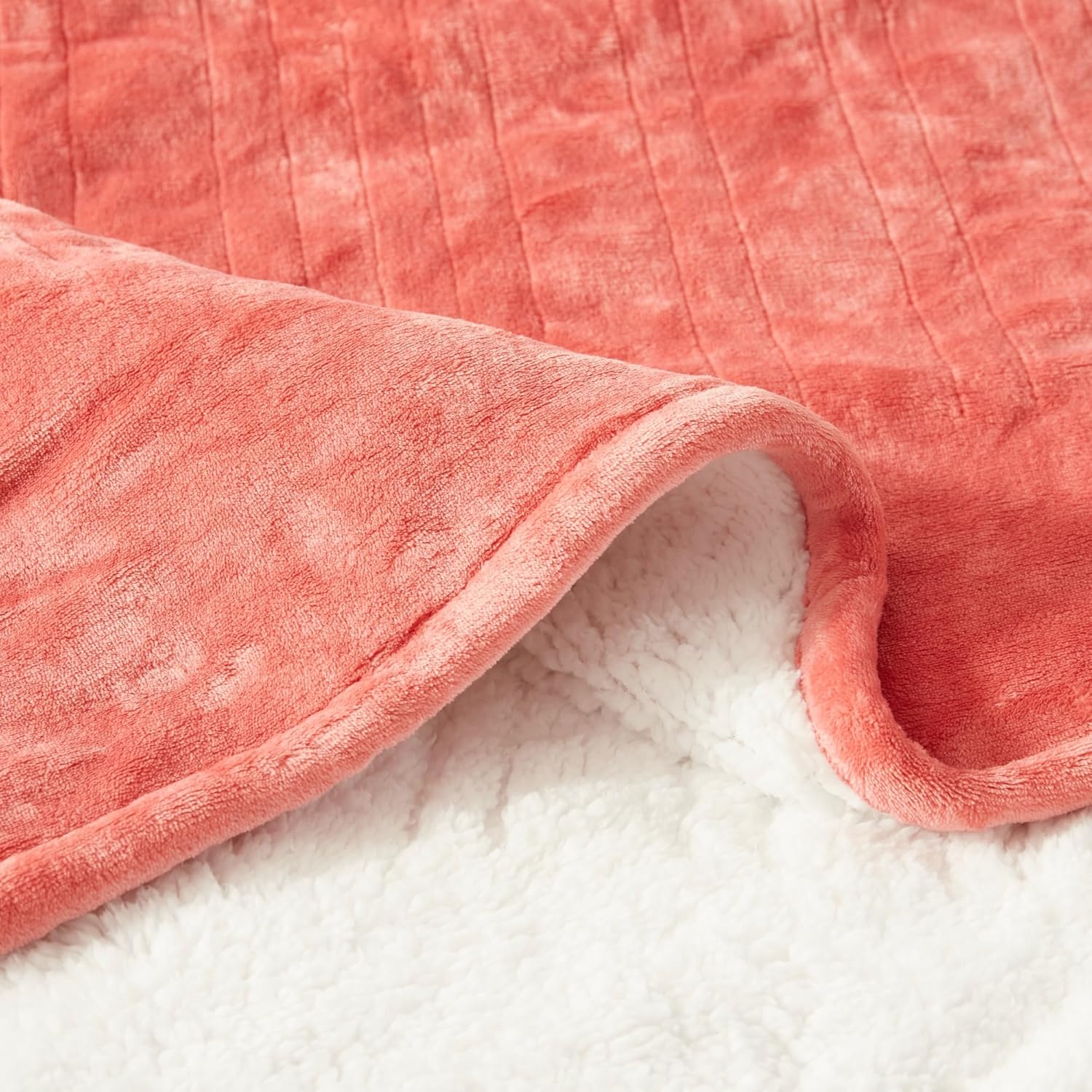 Heated Blanket Throw Size, Soft and Cozy Electric Heating Blanket for Bed, Automatic Safety System 6 Heating Levels & 4 Hours Auto-Off, 50