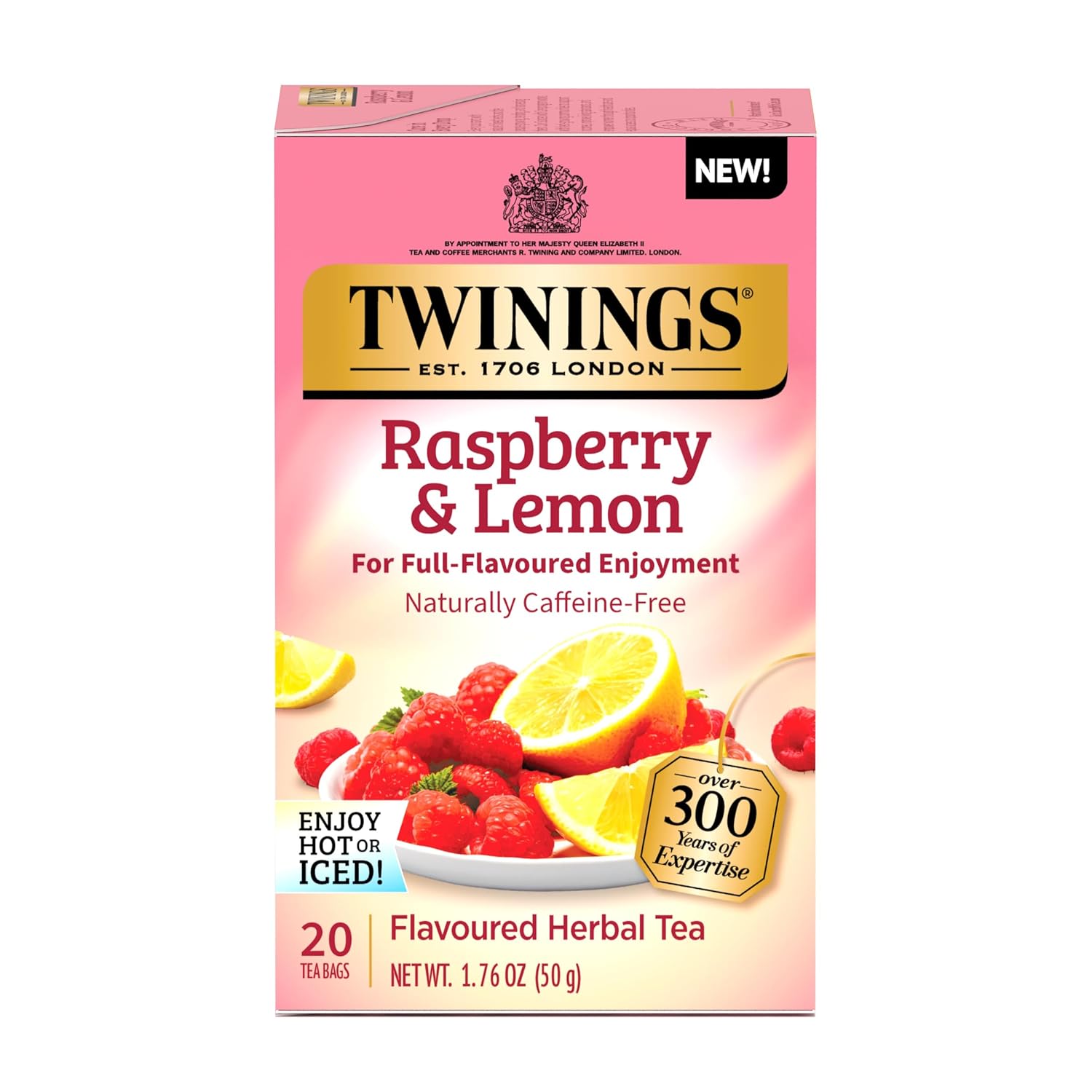 Twinings English Breakfast Black Tea Individually Wrapped Bags, 100 Count (Pack of 1), Smooth, Flavourful, and Robust, Caffeinated, Enjoy Hot or Iced | Packaging May Vary
