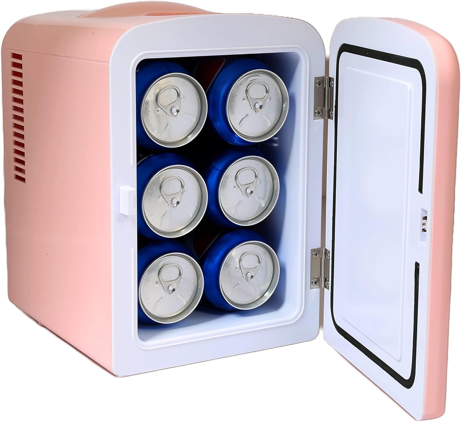 Frigidaire Mini Portable Compact Personal Fridge Cooler, 4 Liter Capacity Chills Six 12 oz Cans, 100% Freon-Free & Eco Friendly, Includes Plugs for Home Outlet & 12V Car Charger – Black