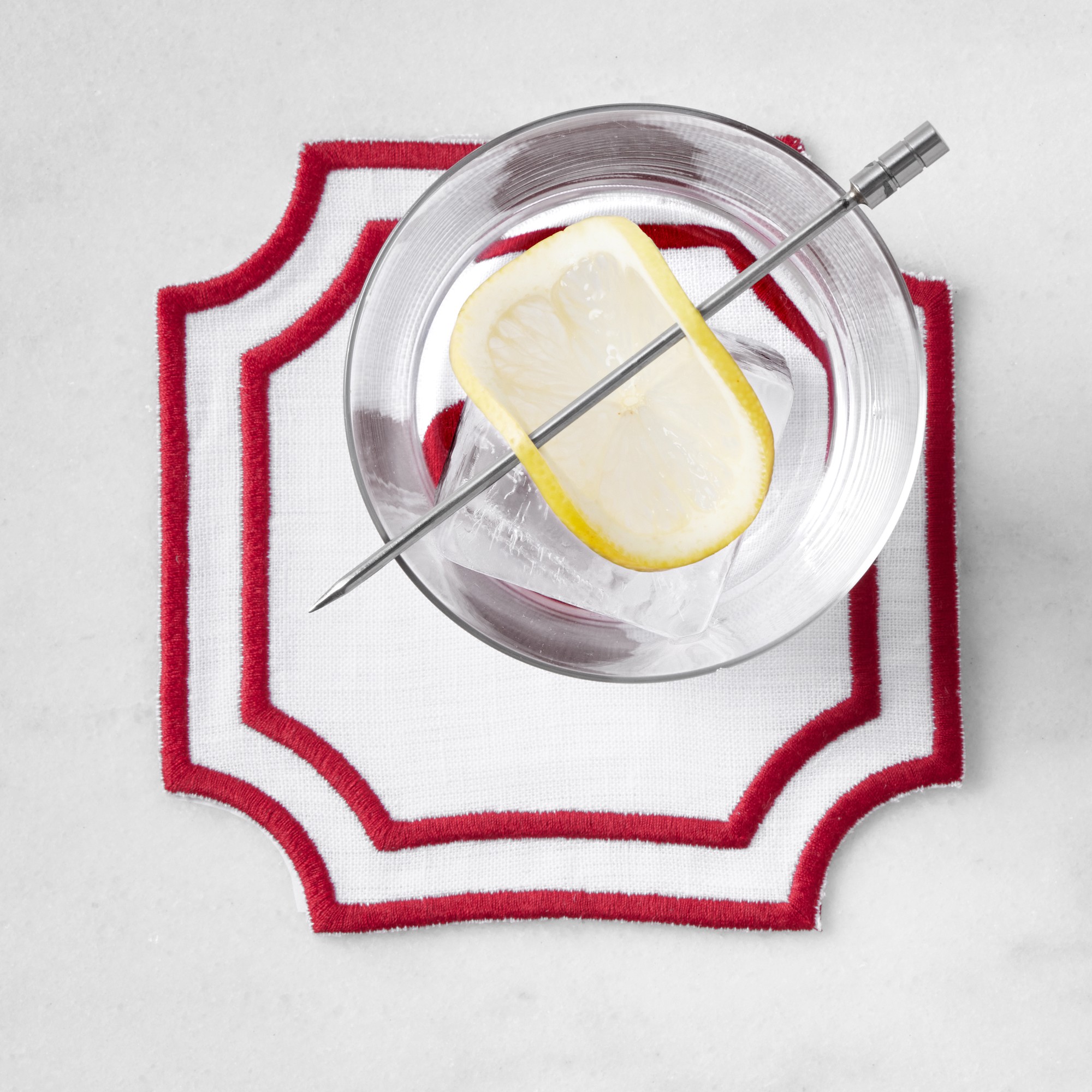 Cartouche Heart Coasters, Set of 4