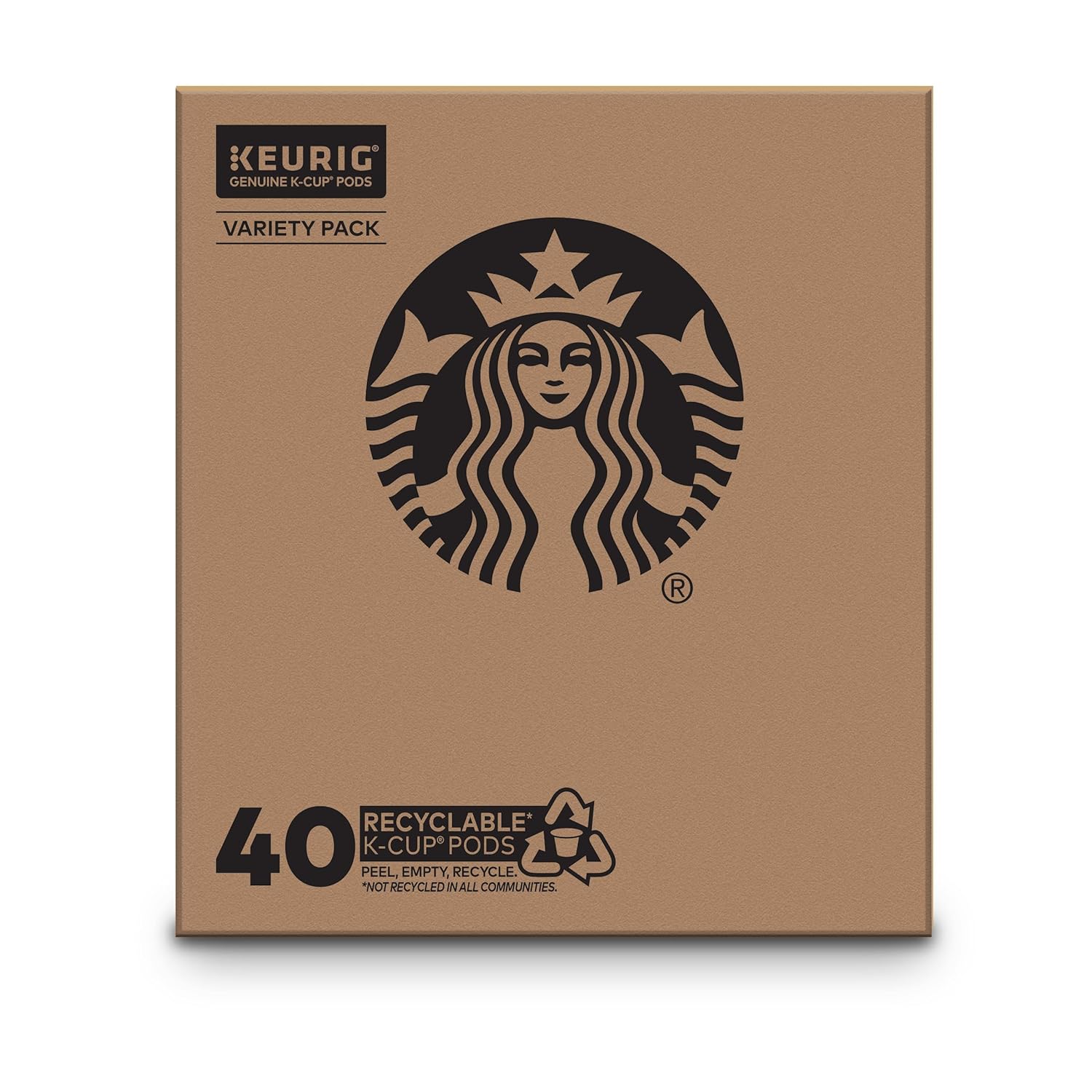 Starbucks K-Cup Coffee Pods, Medium Roast Coffee, Pike Place Roast for Keurig Brewers, 100% Arabica, 4 boxes (96 pods total)