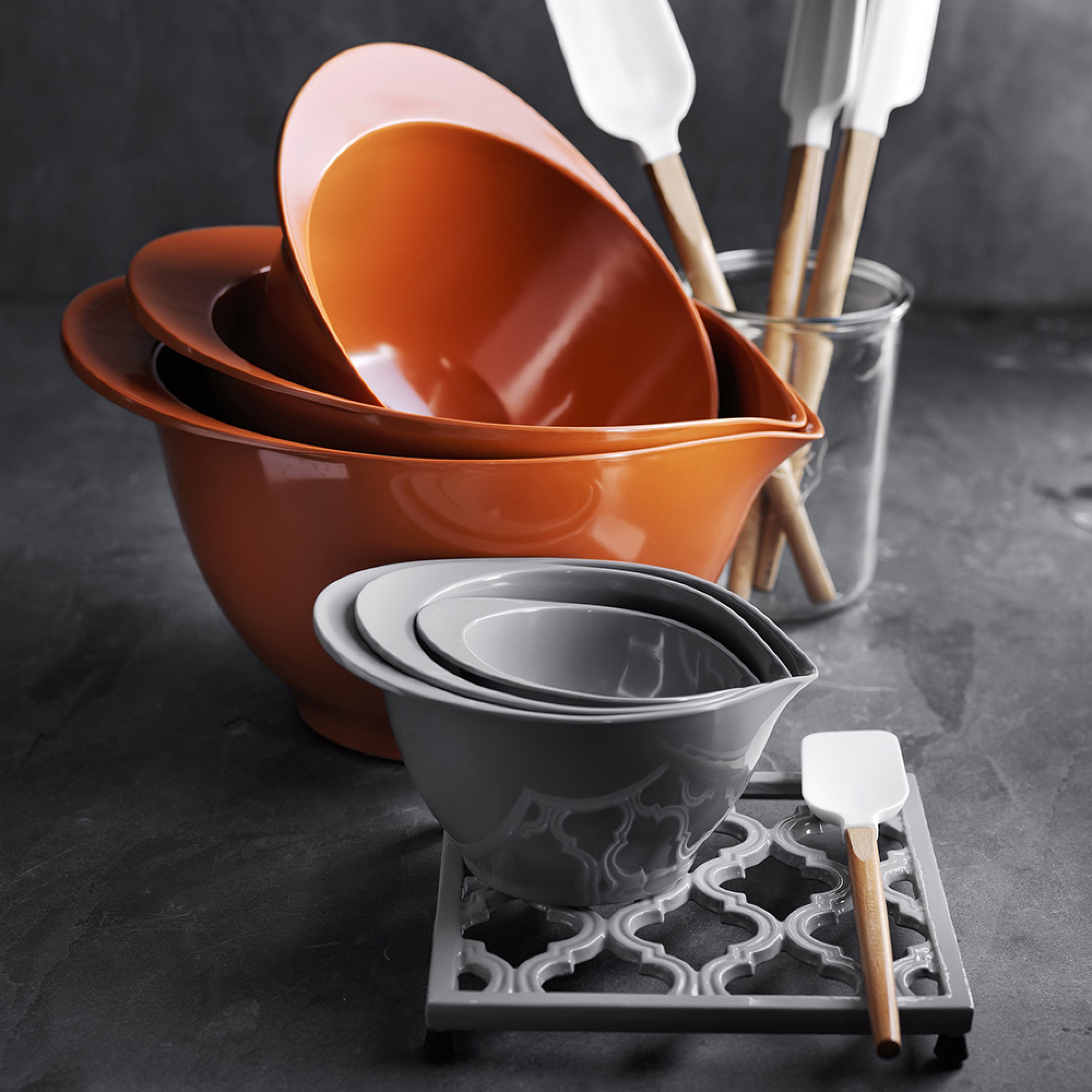 Williams Sonoma Silicone Wood Spoonula with Classic Wood Handle