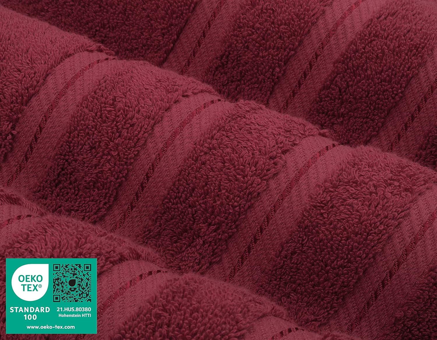 American Soft Linen Luxury 6 Piece Towel Set, 2 Bath Towels 2 Hand Towels 2 Washcloths, 100% Cotton Turkish Towels for Bathroom, Light Grey Towel Sets