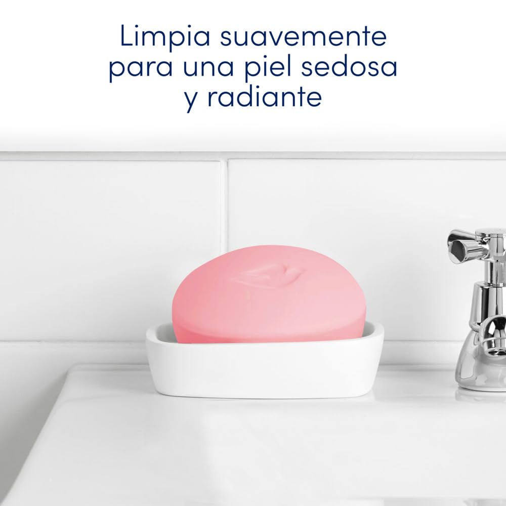 Dove Beauty Bar Gentle Skin Cleanser Pink 6 Bars Moisturizing for Gentle Soft Skin Care More Moisturizing Than Bar Soap 3.75 oz