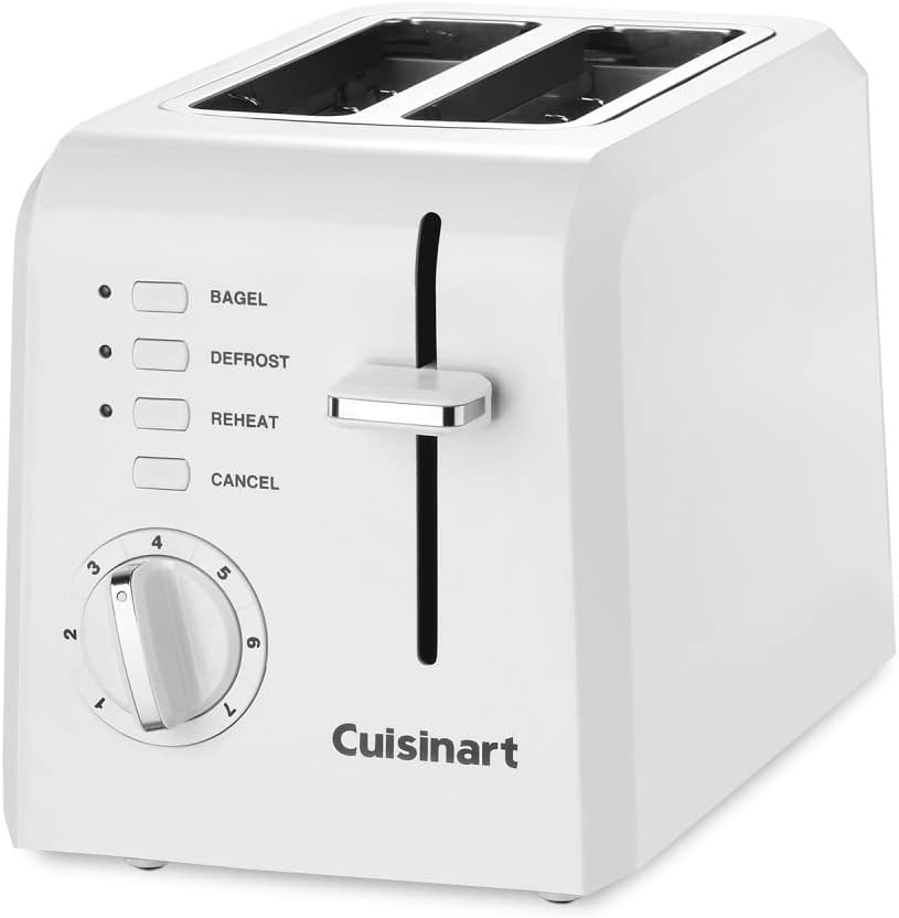 Cuisinart CPT-122BK 2-Slice Compact Plastic Toaster, Black