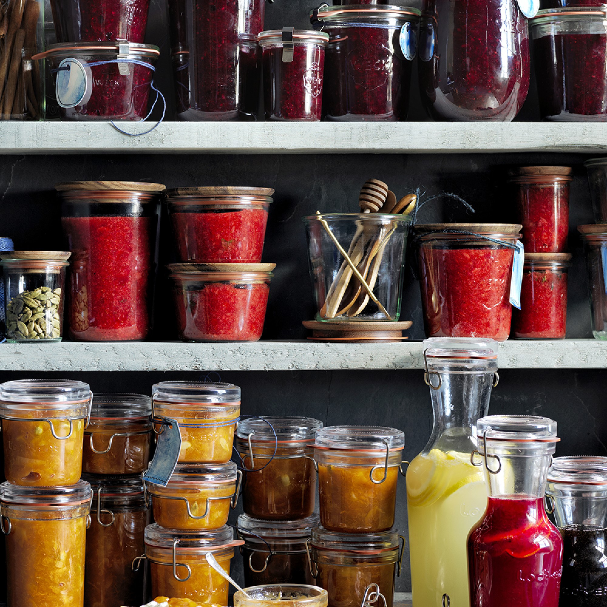 Weck Juice Jars, 19.6 oz, Set of 6