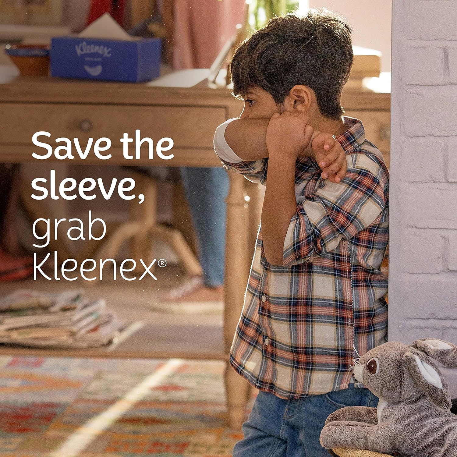 Kleenex Trusted Care Facial Tissues, 8 Flat Boxes, 200 Tissues per Box, 2-Ply, Packaging May Vary