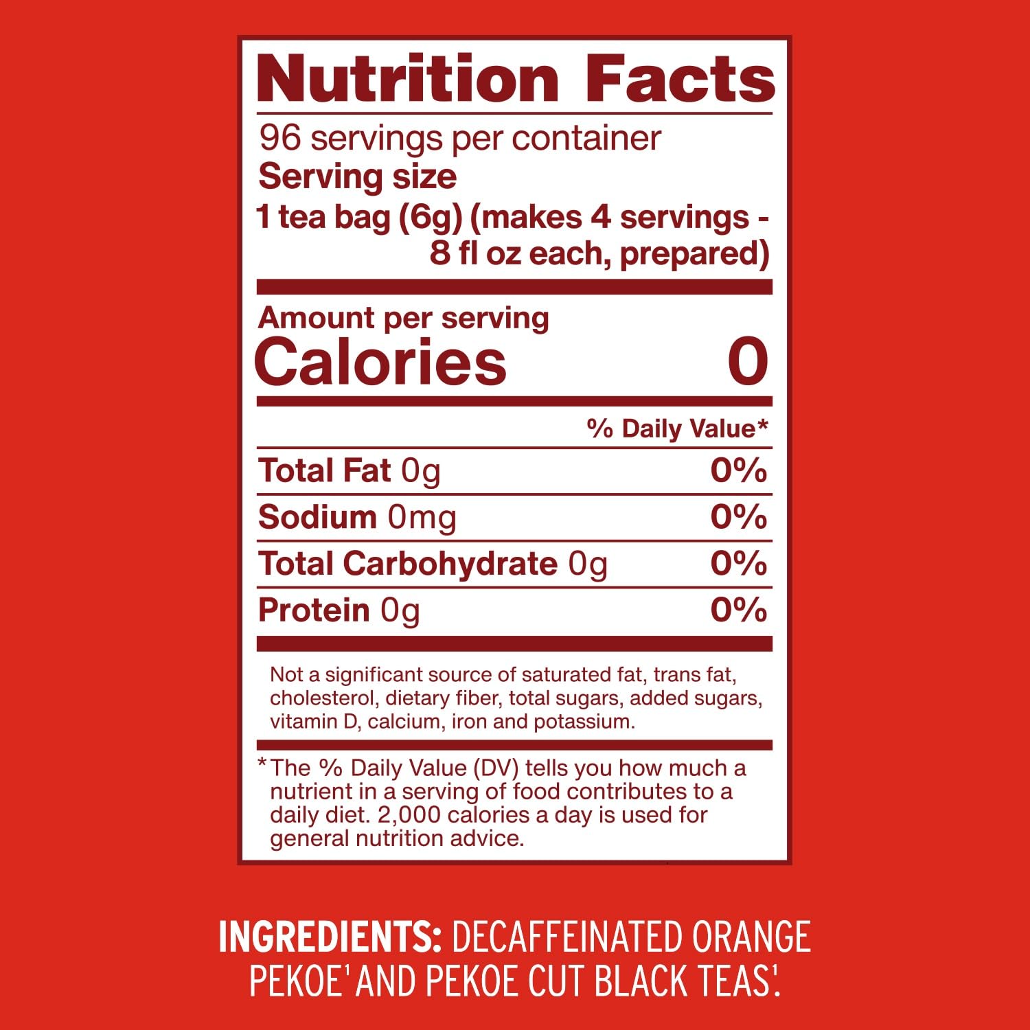 Luzianne Unsweetened Iced Tea Bags, Gallon Size, 24ct Box (Pack of 1)