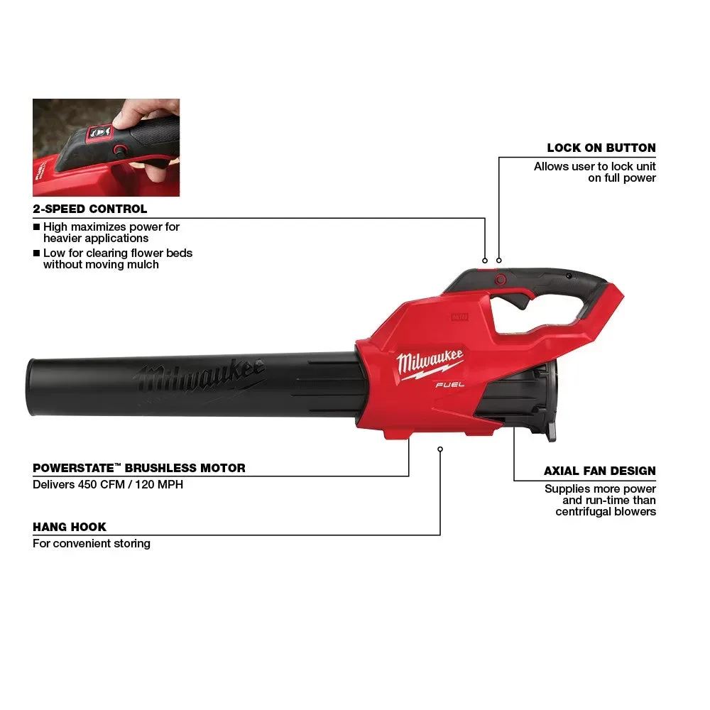 Milwaukee Pre-Sale 2727-CB M18 FUEL Cordless Chainsaw / Lead Blower Bundle - Bare Tool