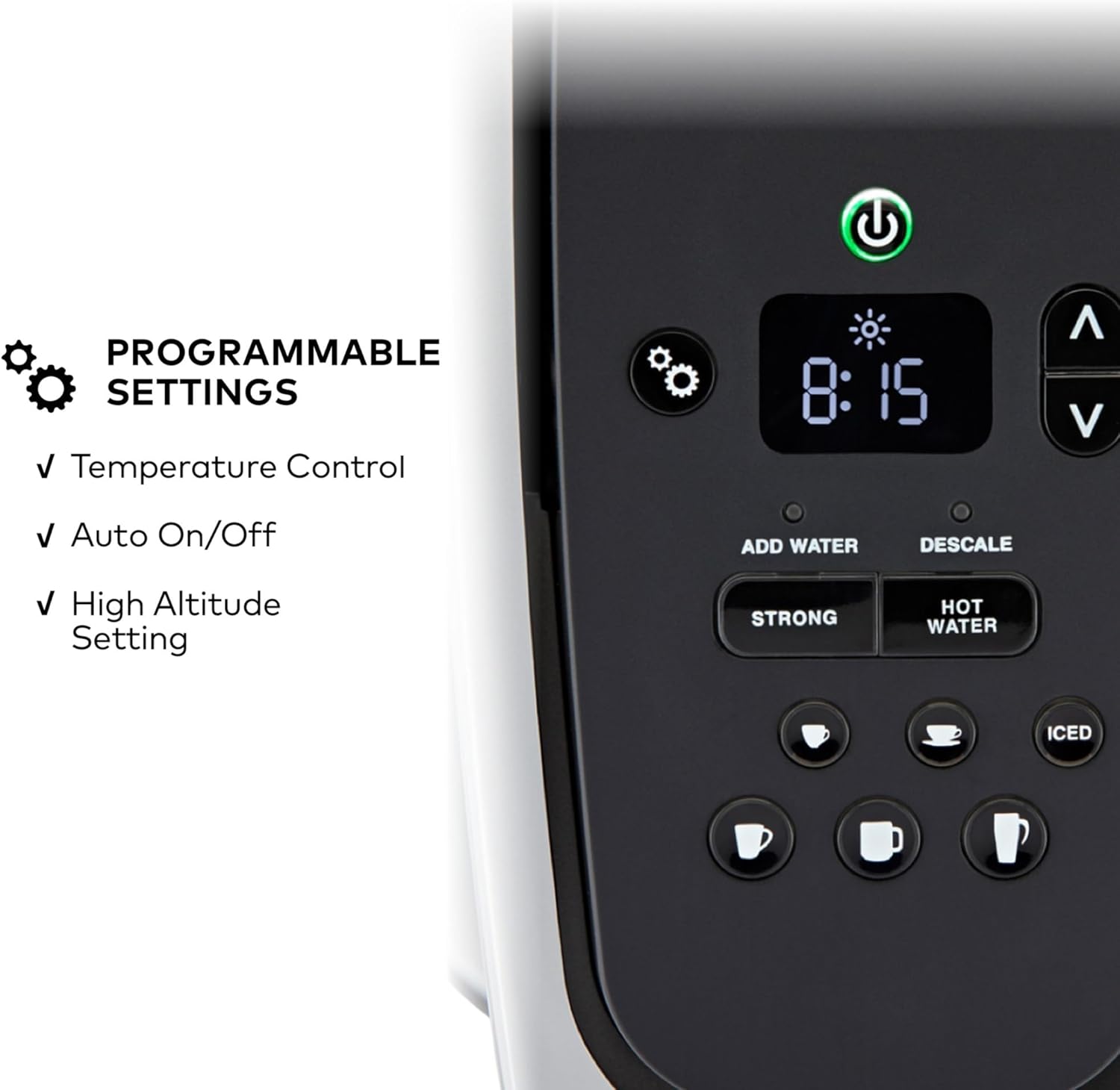 Keurig K-Elite Single Serve K-Cup Pod Coffee Maker, with Strength and Temperature Control, Iced Coffee Capability, 8 to 12oz Brew Size, Programmable, Brushed Slate