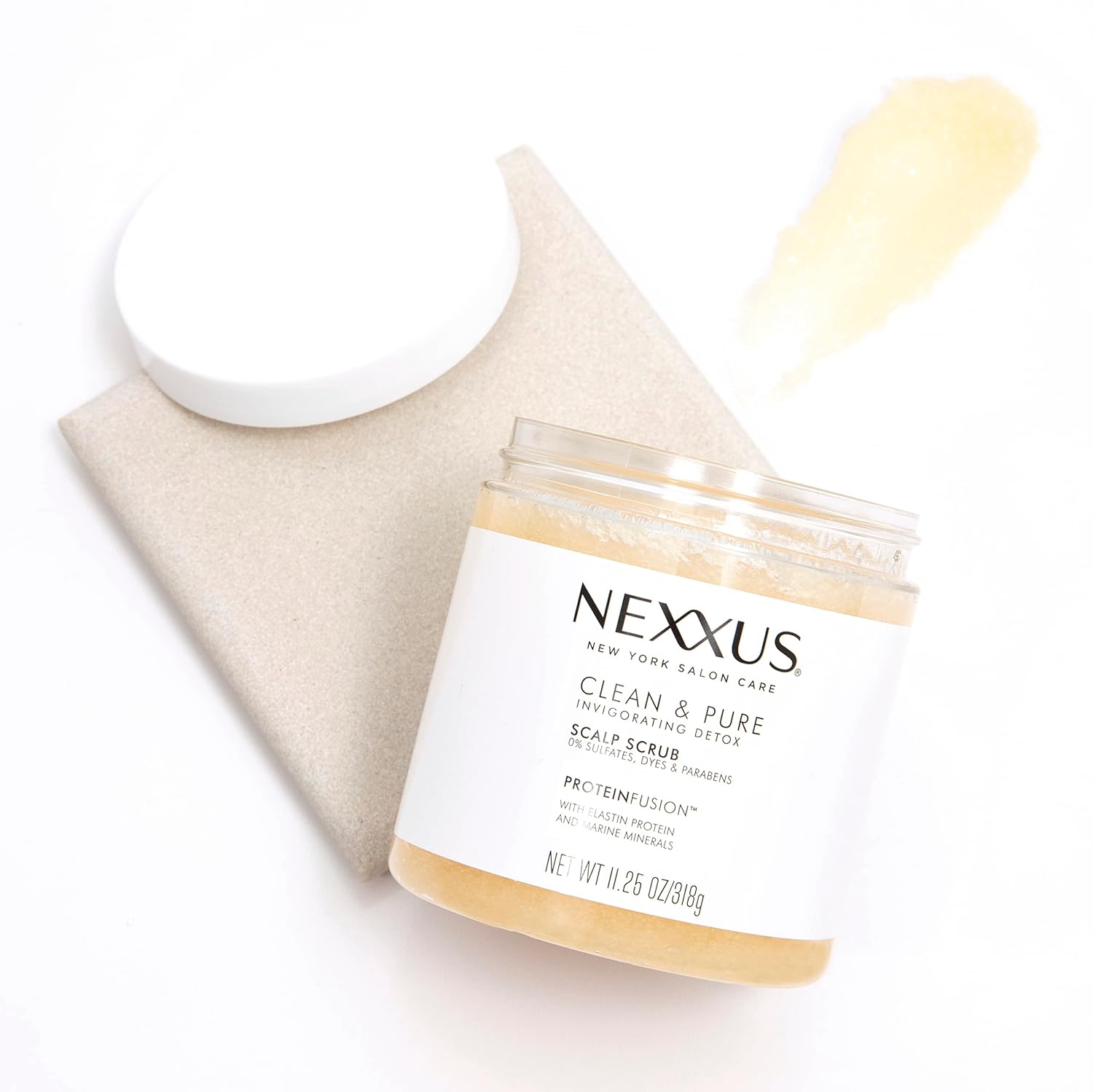 Nexxus Sulfate-Free Hair Scrub Exfoliating Scalp Scrub To Nourish & Clarify Silicone, Dye, & Paraben Free Hair Scrub 10 oz