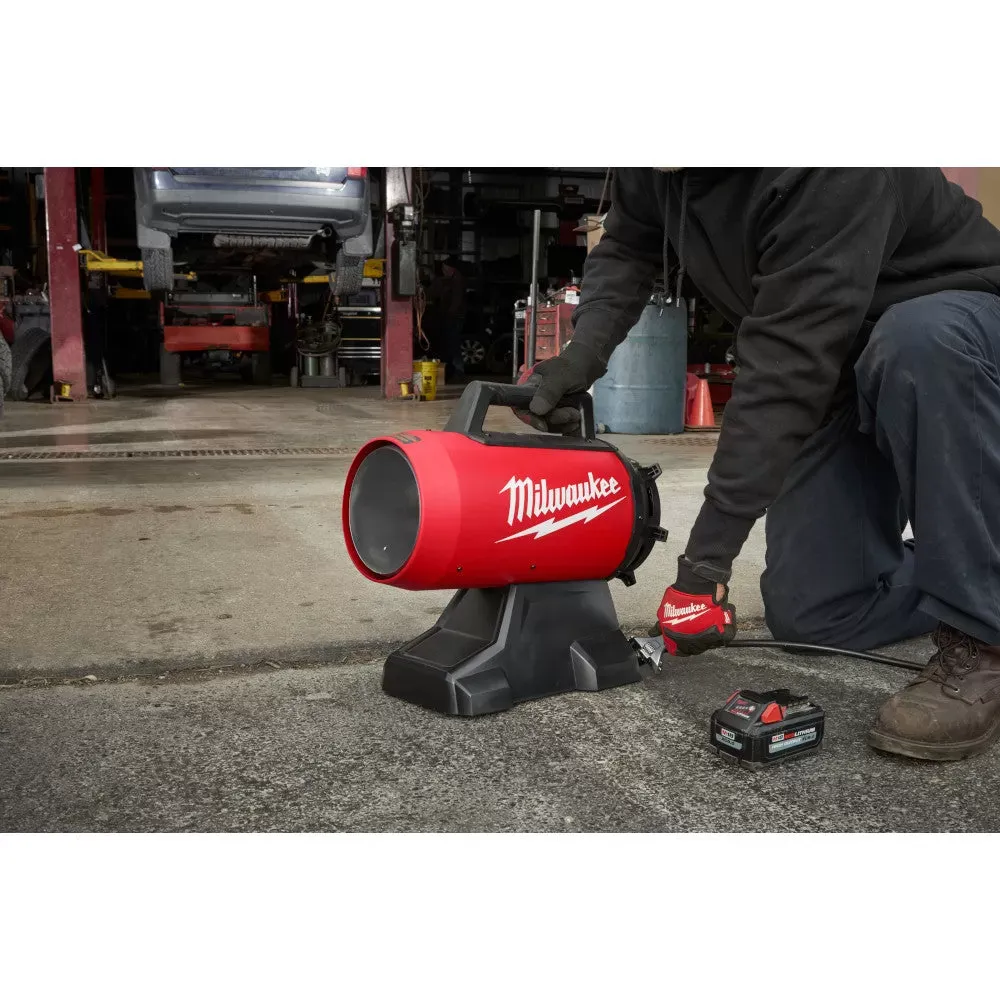Milwaukee 0801-20 M18 18V 70,000 BTU Forced Air Propane Heater - Bare Tool