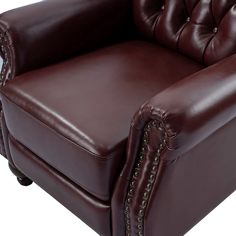 Gabrielle Genuine Leather Oversized Recliner