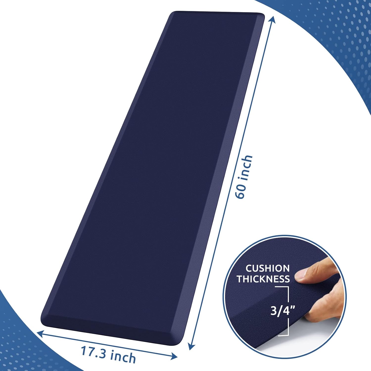 KitchenClouds Kitchen Mat Cushioned Anti Fatigue Rug 17.3