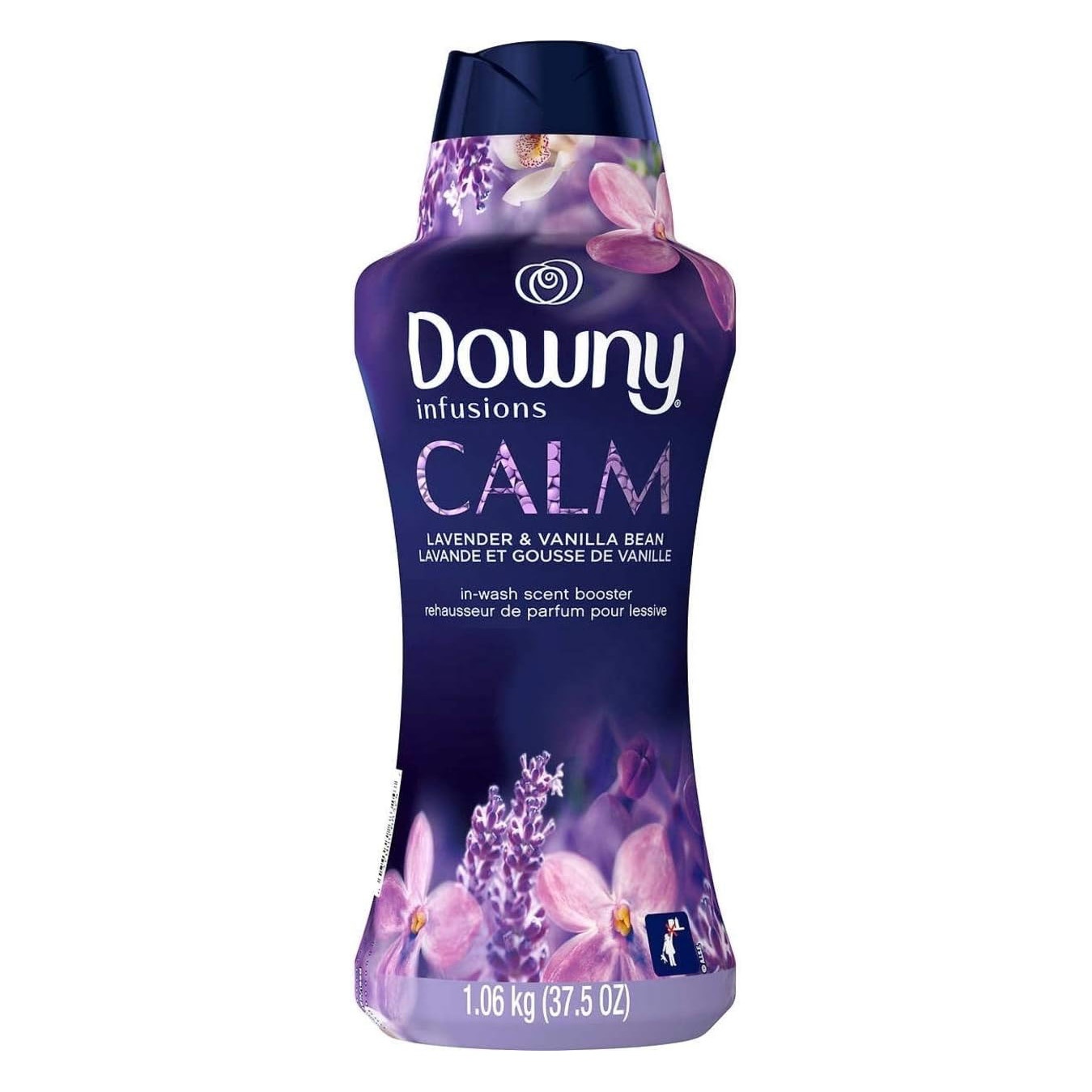 Downy Infusions In Wash Scent Booster Beads, CALM, Soothing Lavender and Vanilla Bean Scent, 24 oz Laundry Beads