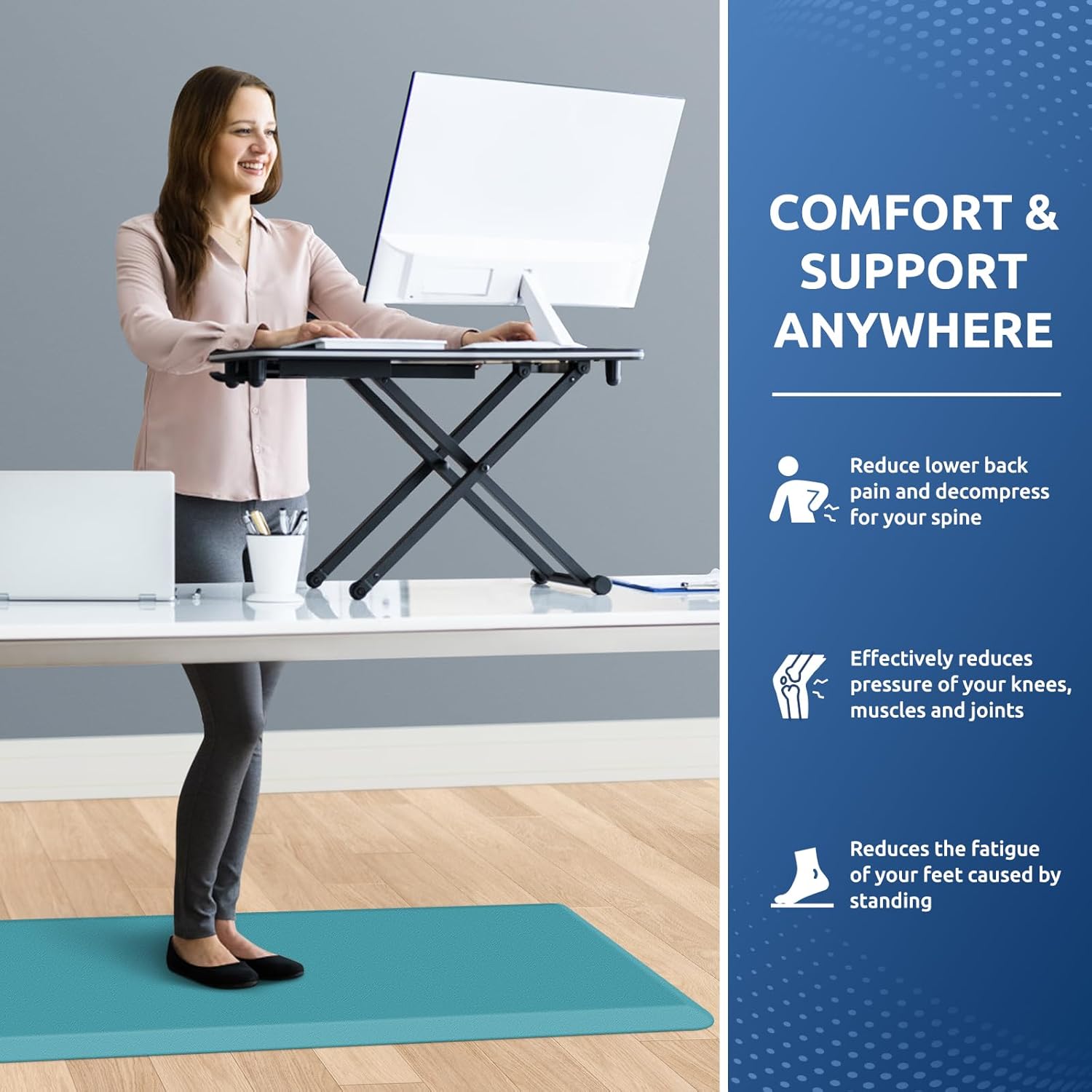 KitchenClouds Kitchen Mat Cushioned Anti Fatigue Rug 17.3