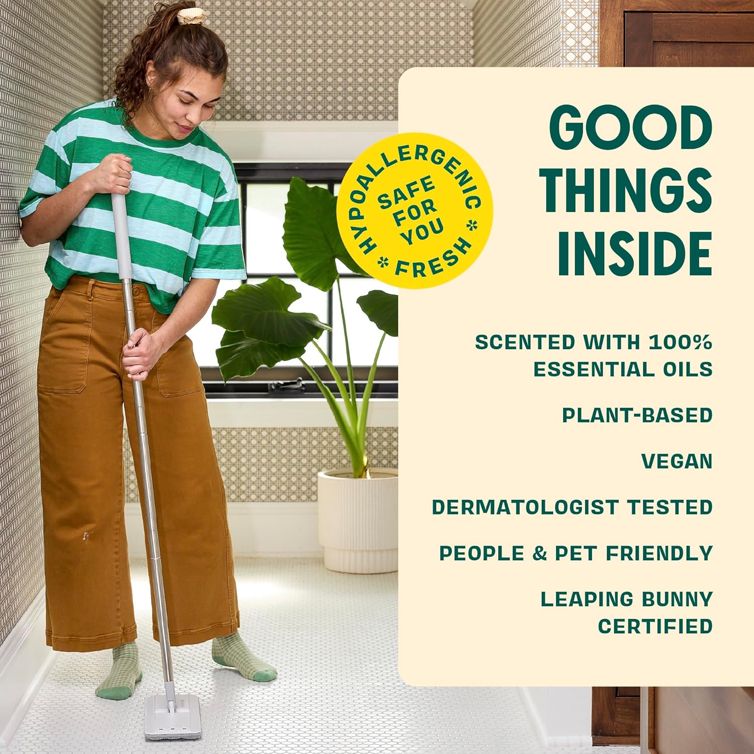 Aunt Fannie's Ultra Concentrated Floor Cleaner Vinegar Wash, Multi-Surface Floor Cleaner For Mopping, Makes 16 Gallons, Eucalyptus Scent, 32 oz. (Pack of 1), Packaging May Vary