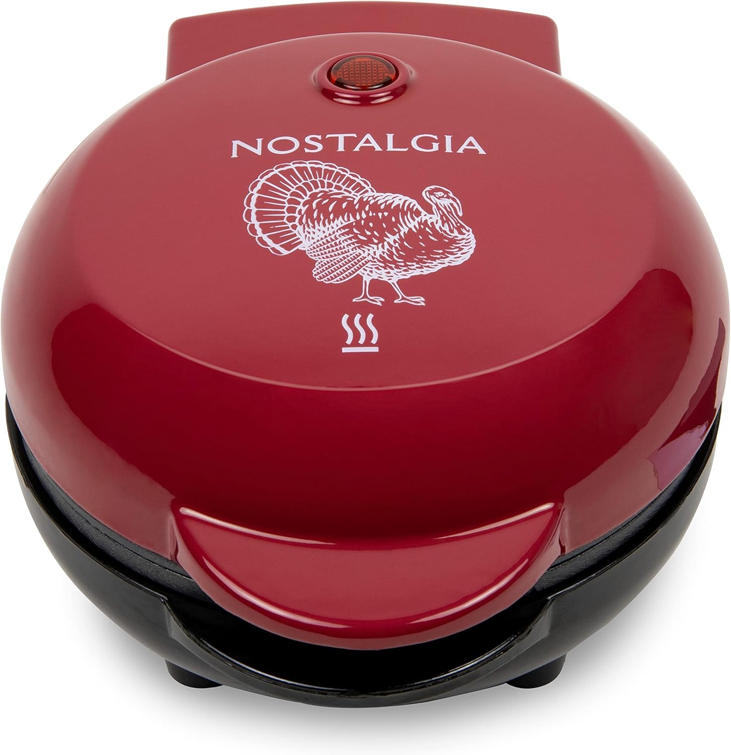 Nostalgia MyMini Cars and Trucks Shape Electric Waffle Maker, 5-Inch Non-Stick Griddle for Waffles, Hash Browns, Eggs, and More, Yellow