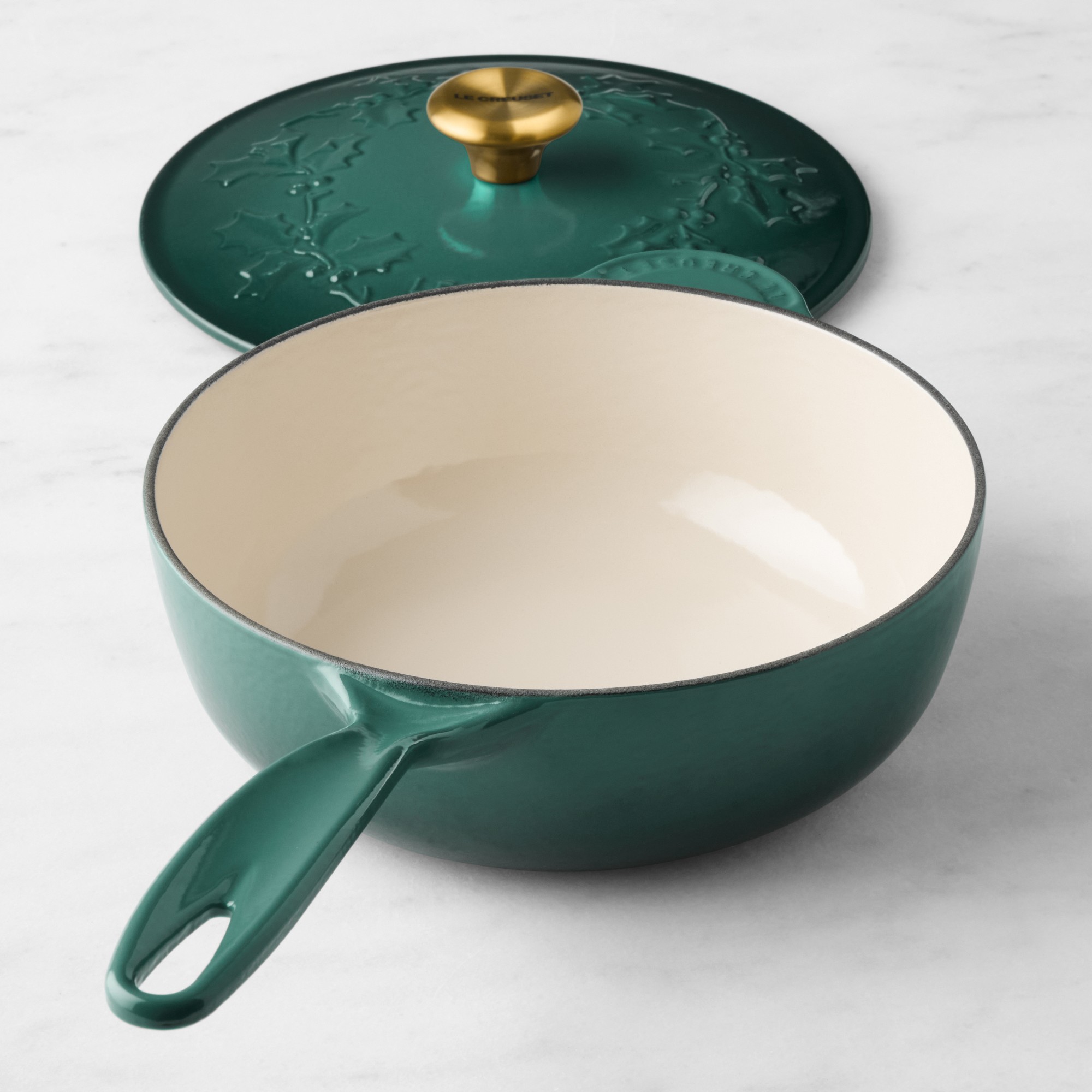 Le Creuset Enameled Cast Iron Holly Saucier, 2 1/4-Qt.