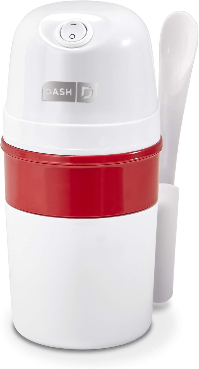 DASH My Pint Ice Cream Maker Machine (Aqua): Multi-Purpose Soft Serve Ice Cream Machine for Homemade Gelato, Sorbet, Frozen Yogurt, Includes Mixing Spoon, Easy to Clean and Store