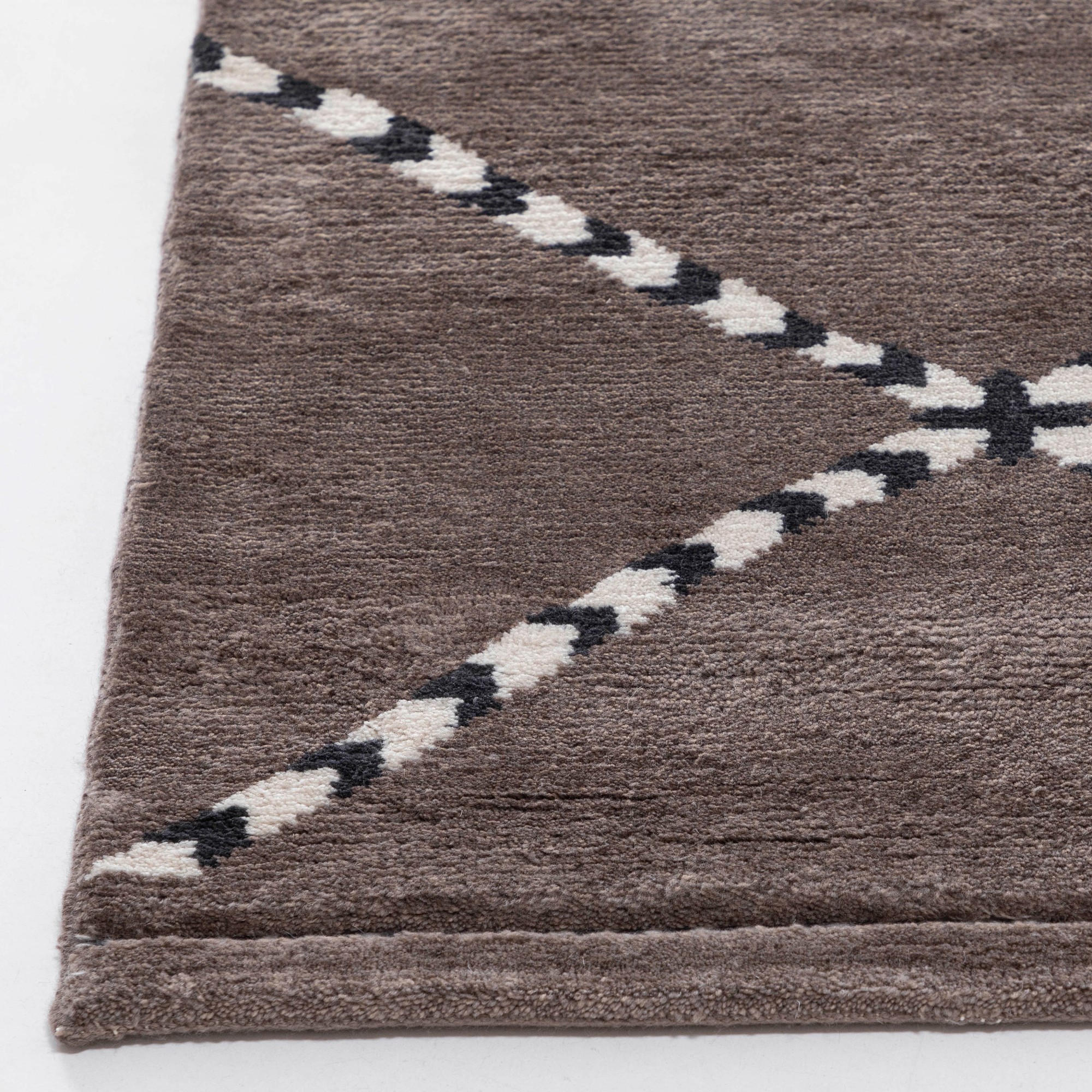 Moroccan Diamond Hand Knotted Rug