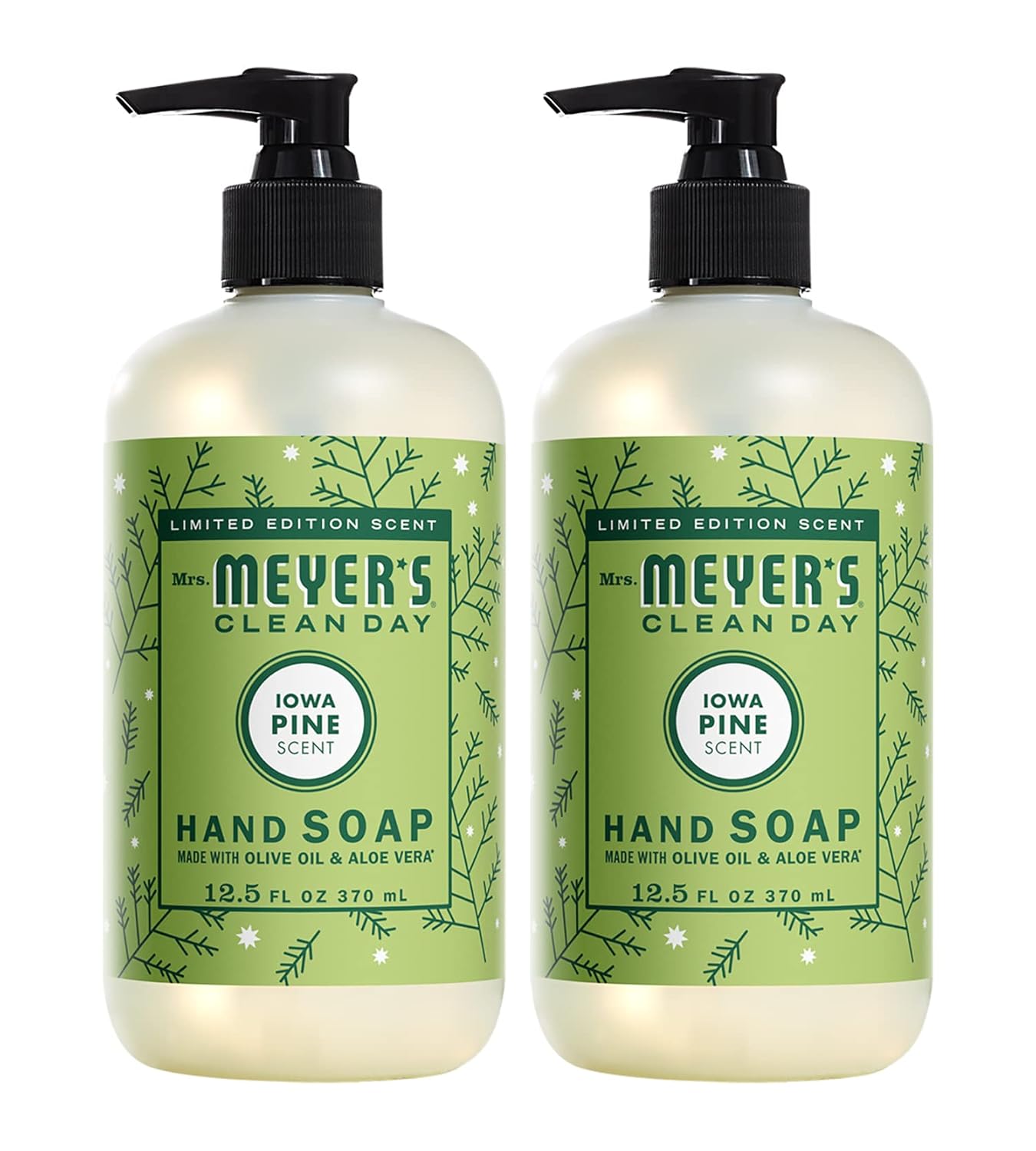 MRS. MEYER'S CLEAN DAY Hand Soap, Made with Essential Oils, Biodegradable Formula, Honeysuckle, 12.5 fl. oz - Pack of 3