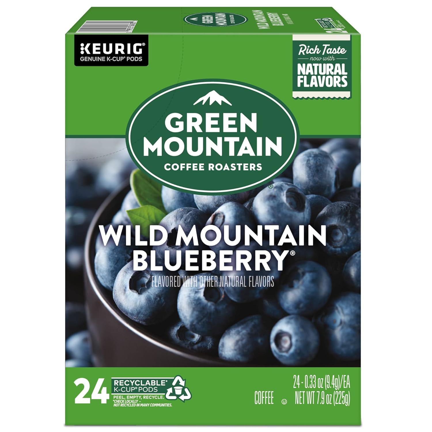 Green Mountain Coffee Roasters Caramel Vanilla Cream Keurig Single-Serve K-Cup pods, Light Roast Coffee, 72 Count (6 Packs of 12)