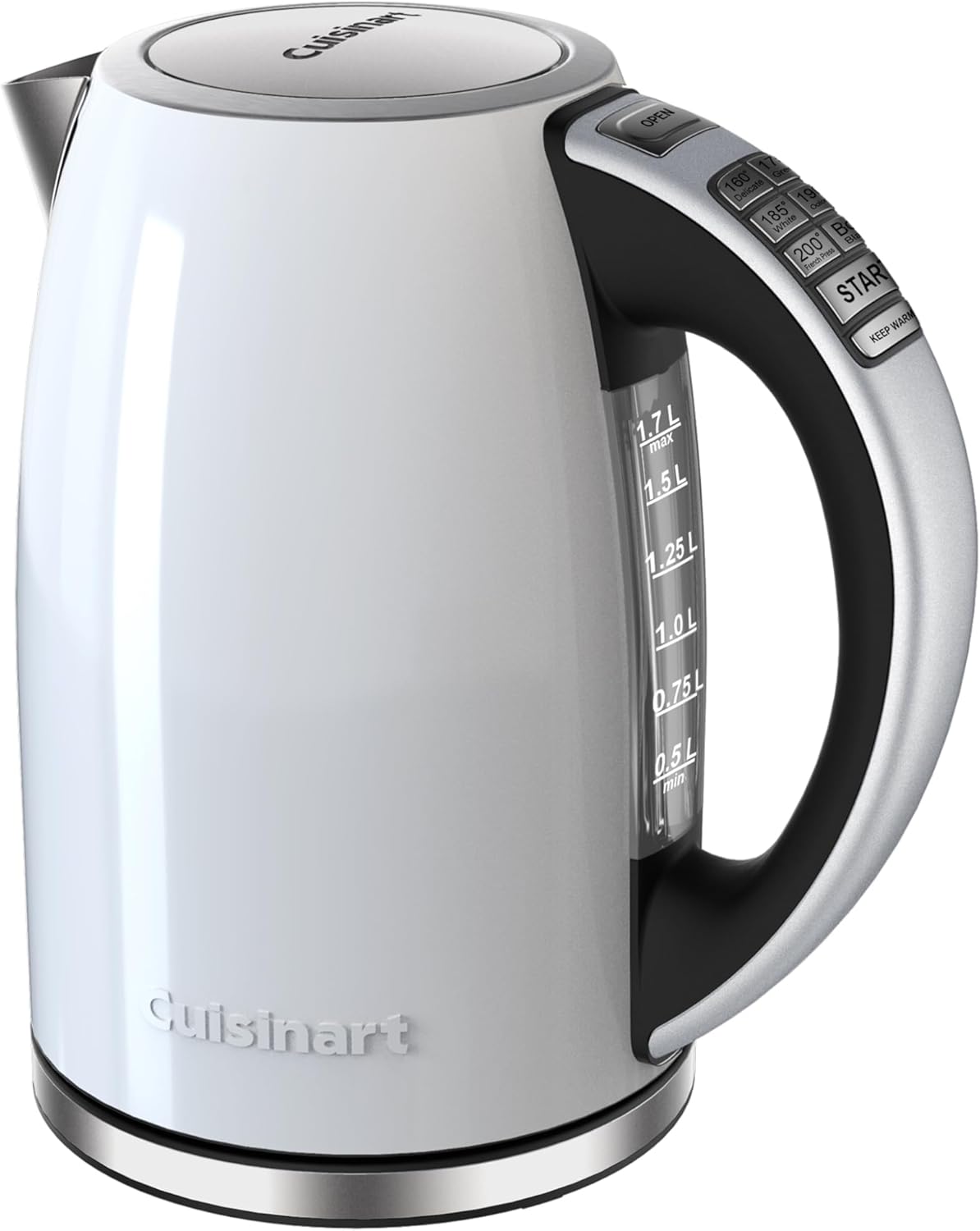 Cuisinart 1.7-Liter Stainless Steel Cordless Electric Kettle with 6 Preset Temperatures
