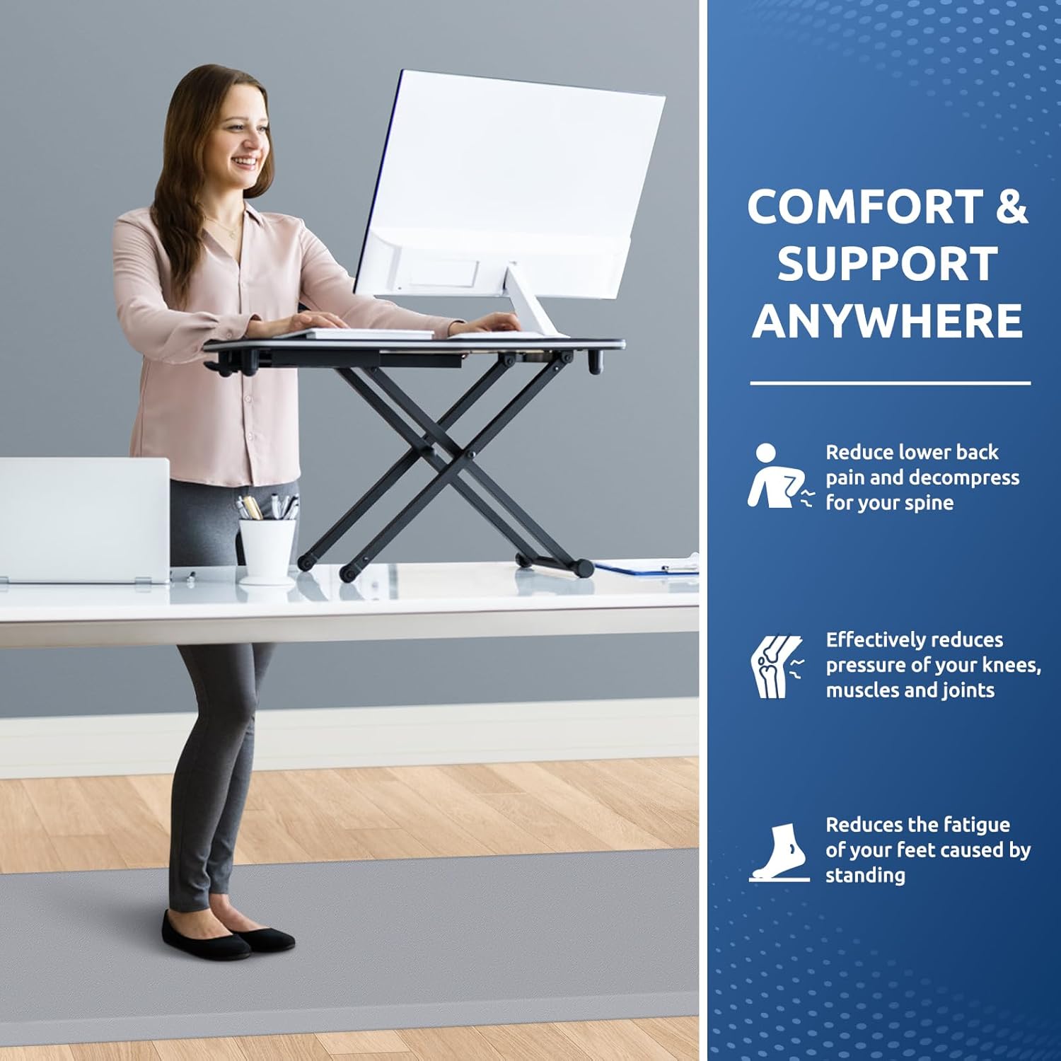 KitchenClouds Kitchen Mat Cushioned Anti Fatigue Rug 17.3