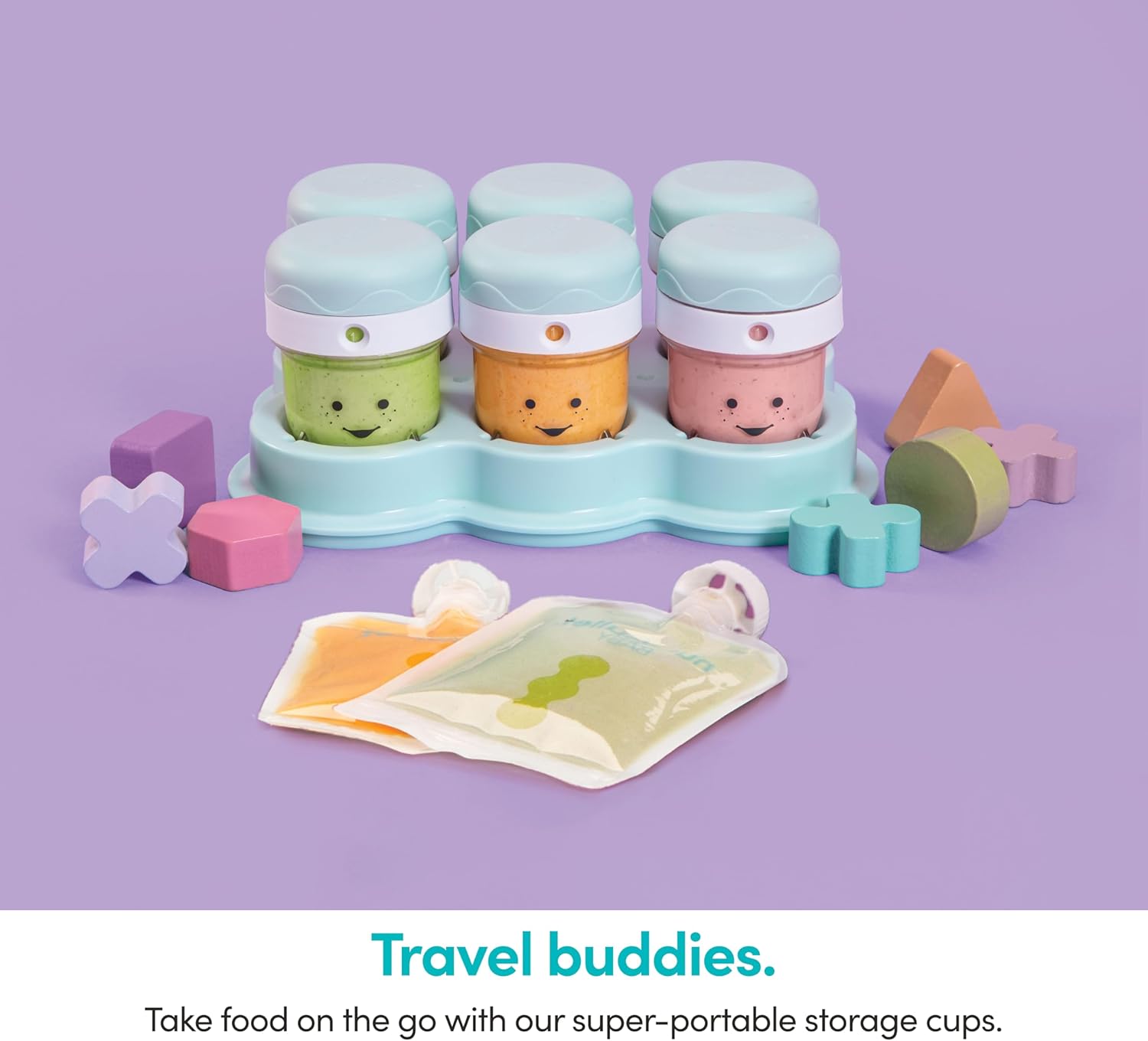 NutriBullet NBY-50100 Baby Complete Food-Making System, 32-Oz, White, Blue, Clear