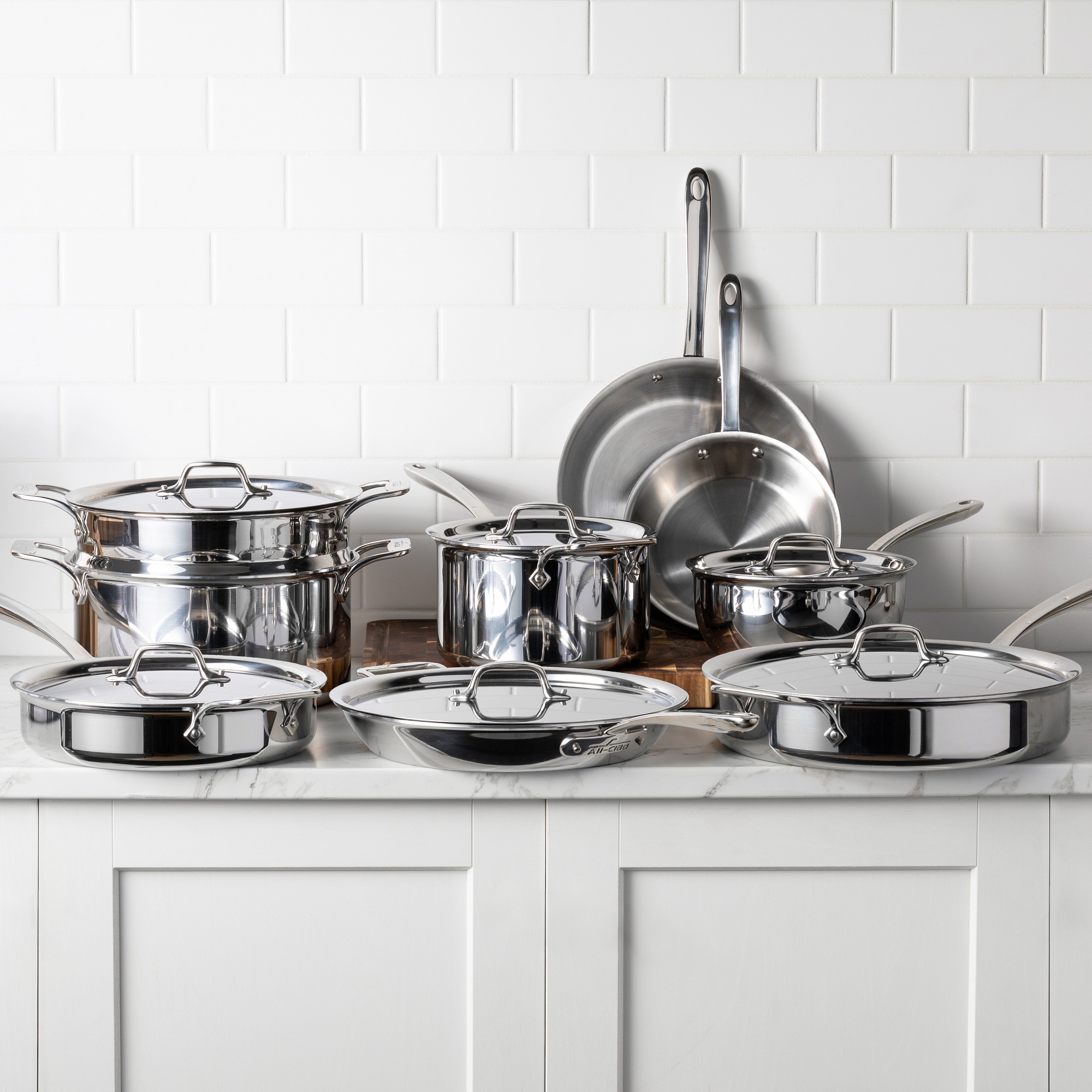 All-Clad G5™ Graphite Core Stainless-Steel 15-Piece Cookware Set