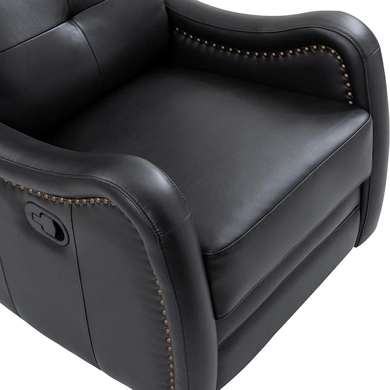 Amelia Genuine Leather Swivel Rocker Recliner