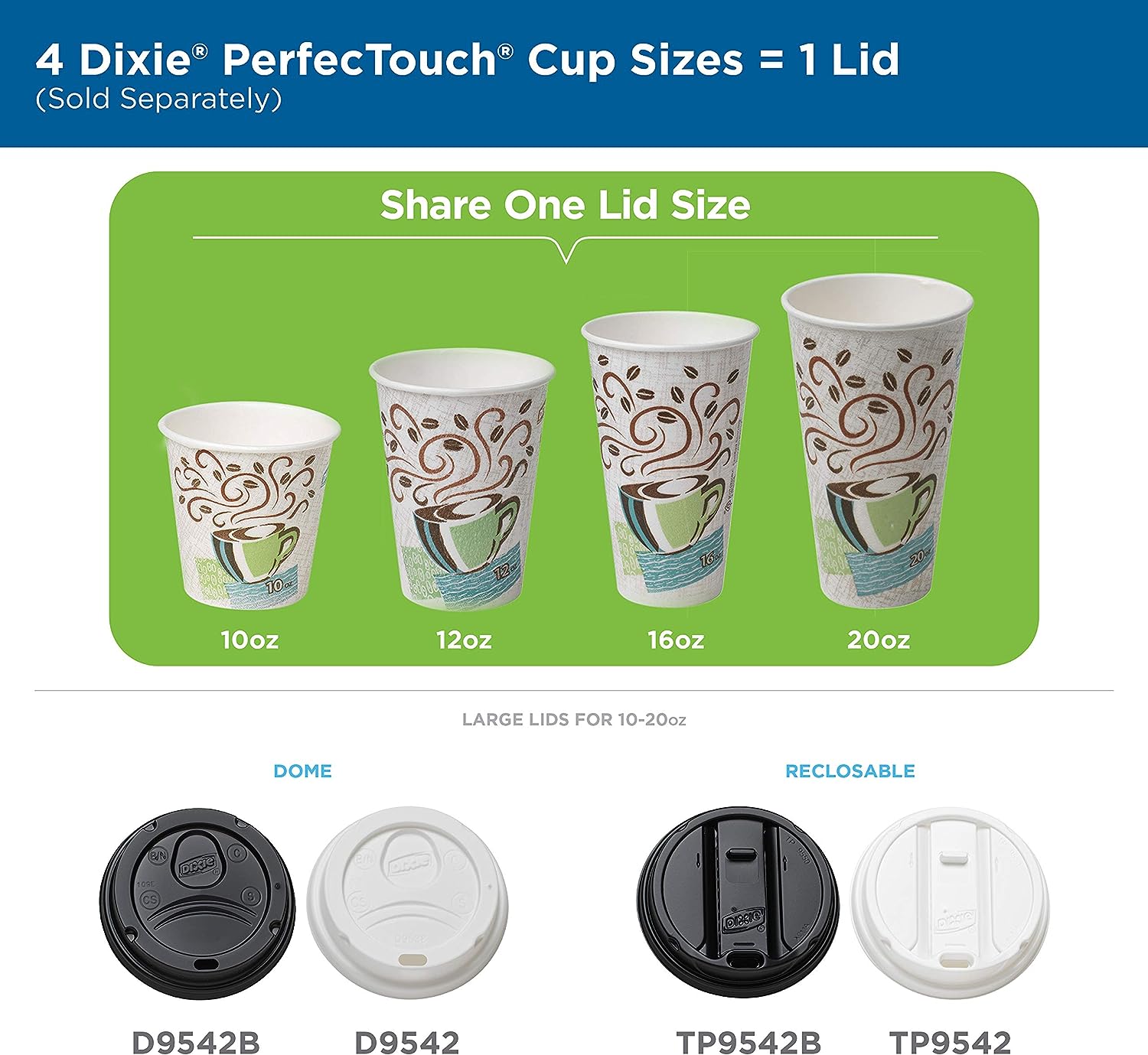 Dixie PerfecTouch 12 Oz Insulated Paper Hot Coffee Cup by GP PRO (Georgia-Pacific); Coffee Haze; 5342DX; 500 Count (25 Cups Per Sleeve; 20 Sleeves Per Case)