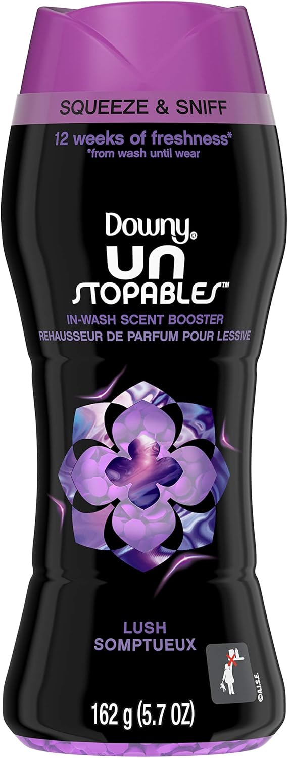 Downy Unstopables In Wash Scent Booster Beads, Fresh Scent, 24 oz, Downy Scent Booster Beads, Unstoppable Laundry Beads, Odor Protection